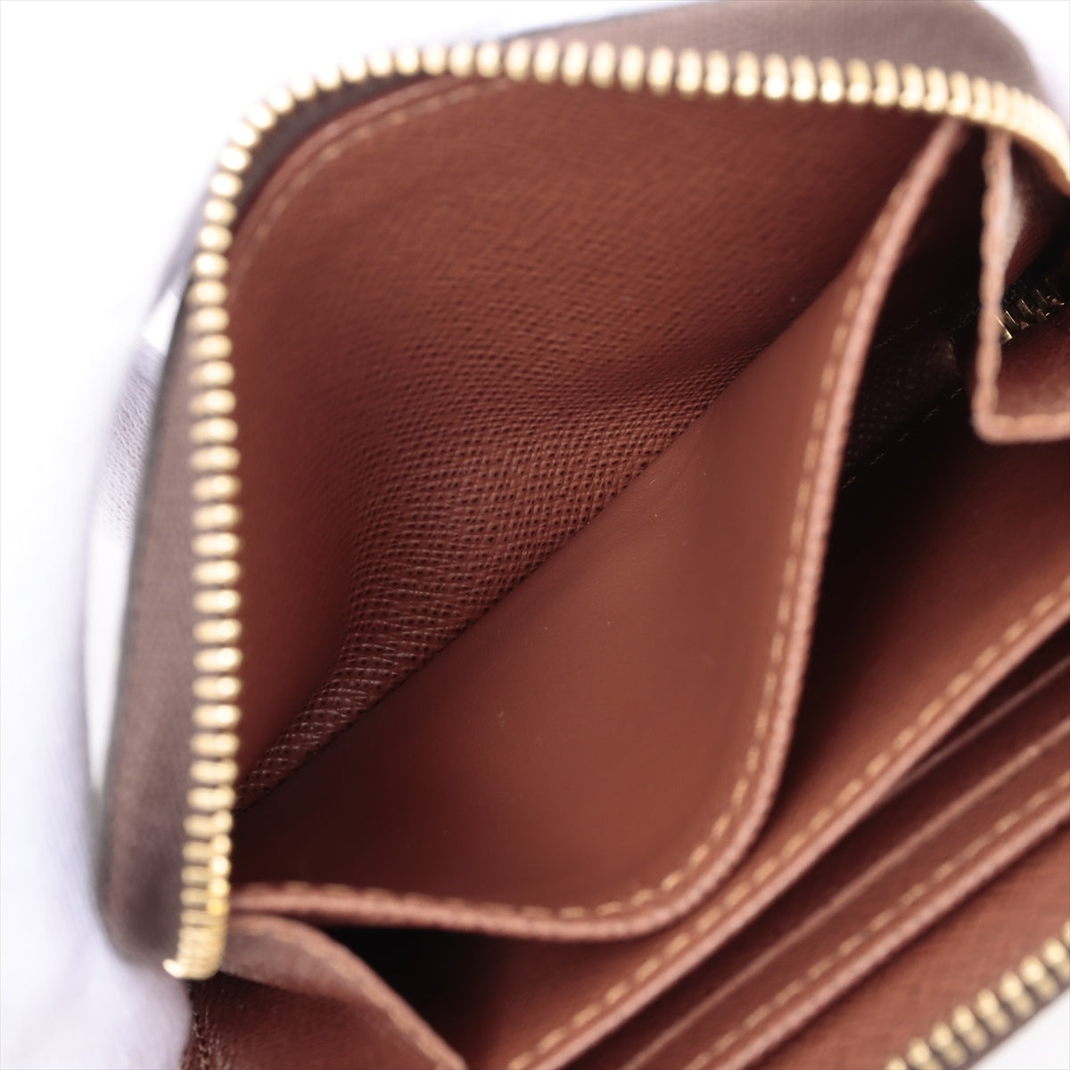Louis Vuitton Monogram Zippyr Coin Pass M60067 Brown Coin Case
