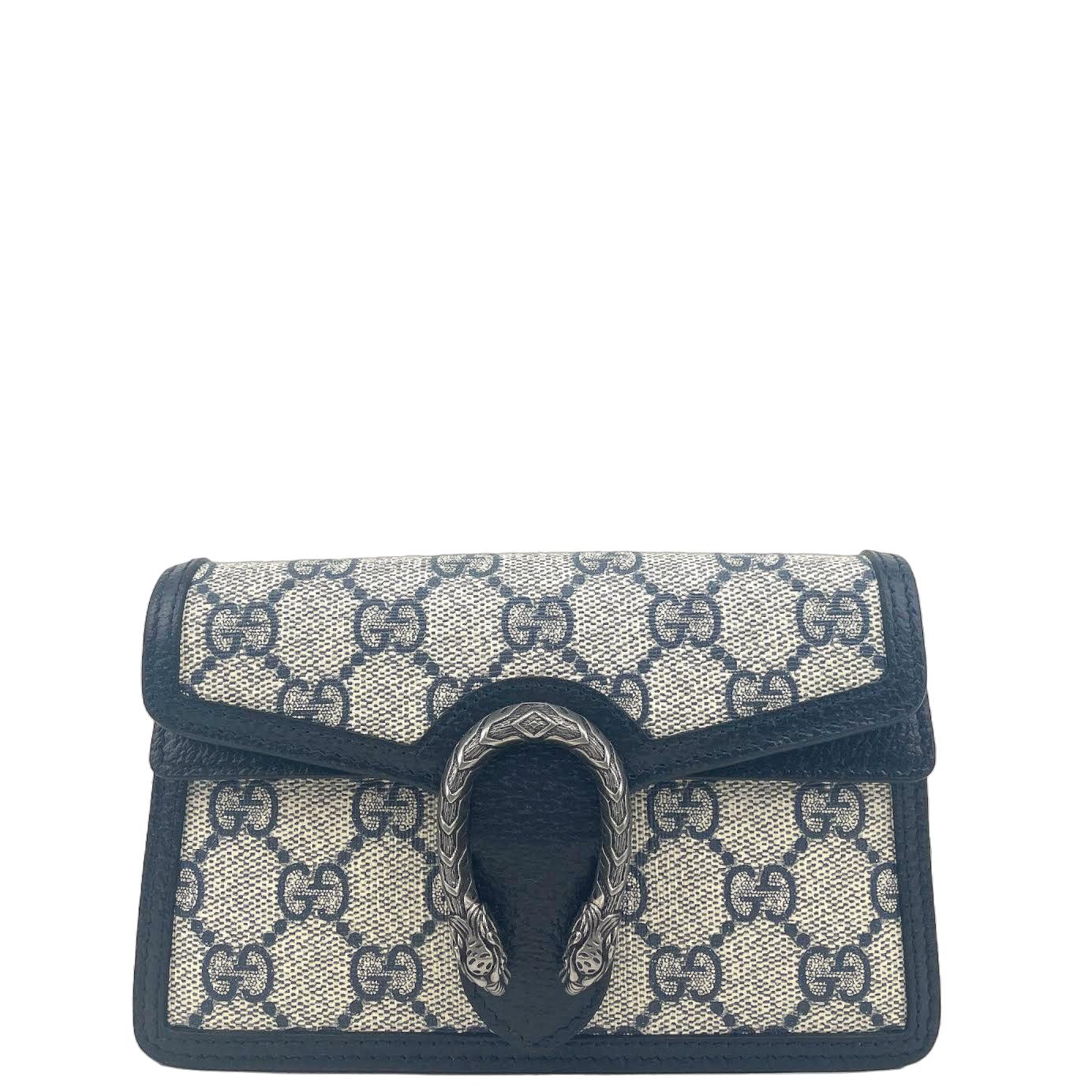 Luxury Gucci GG Dionysus Super Mini Supreme - Navy/Beige