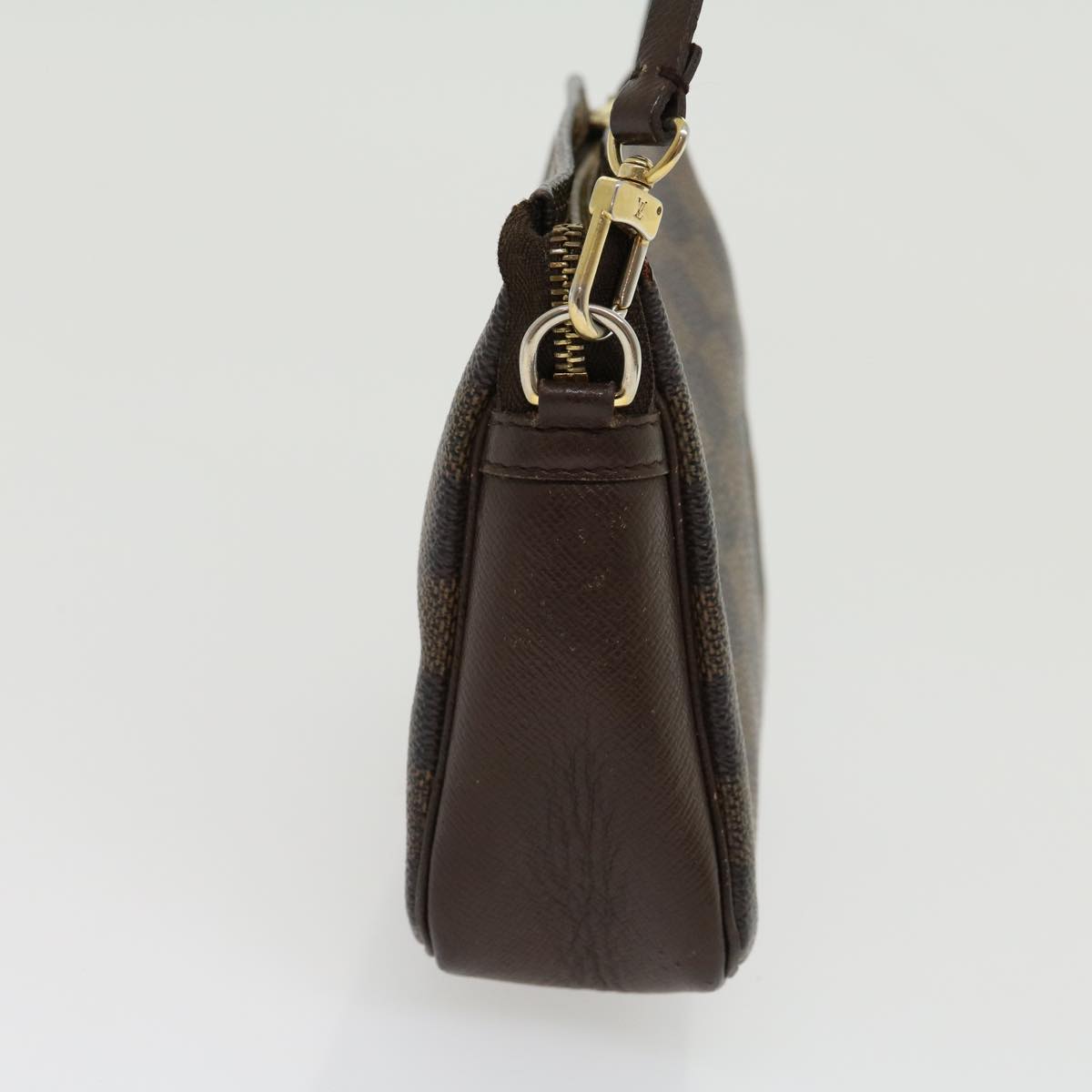 LOUIS VUITTON Damier Ebene Trousse Makeup Hand Pouch N51982 LV 30445