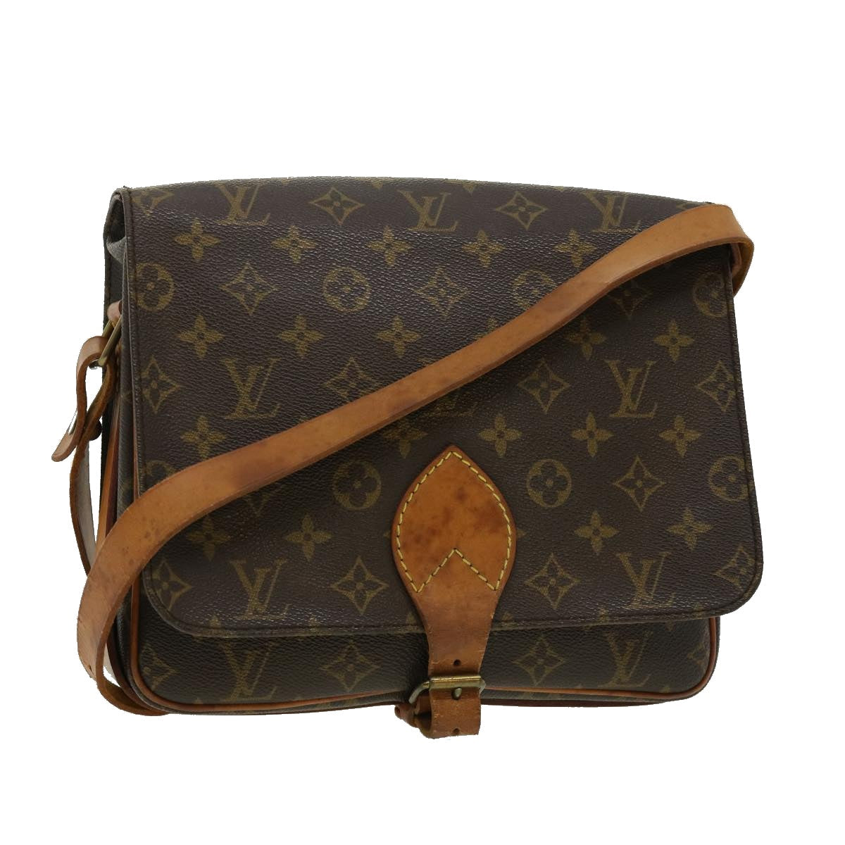 LOUIS VUITTON Monogram Cartouchiere GM Shoulder Bag M51252 LV 30463