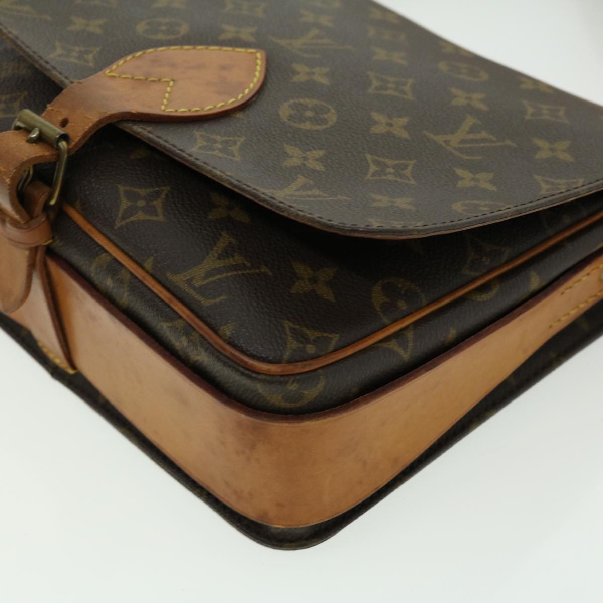 LOUIS VUITTON Monogram Cartouchiere GM Shoulder Bag M51252 LV 30463