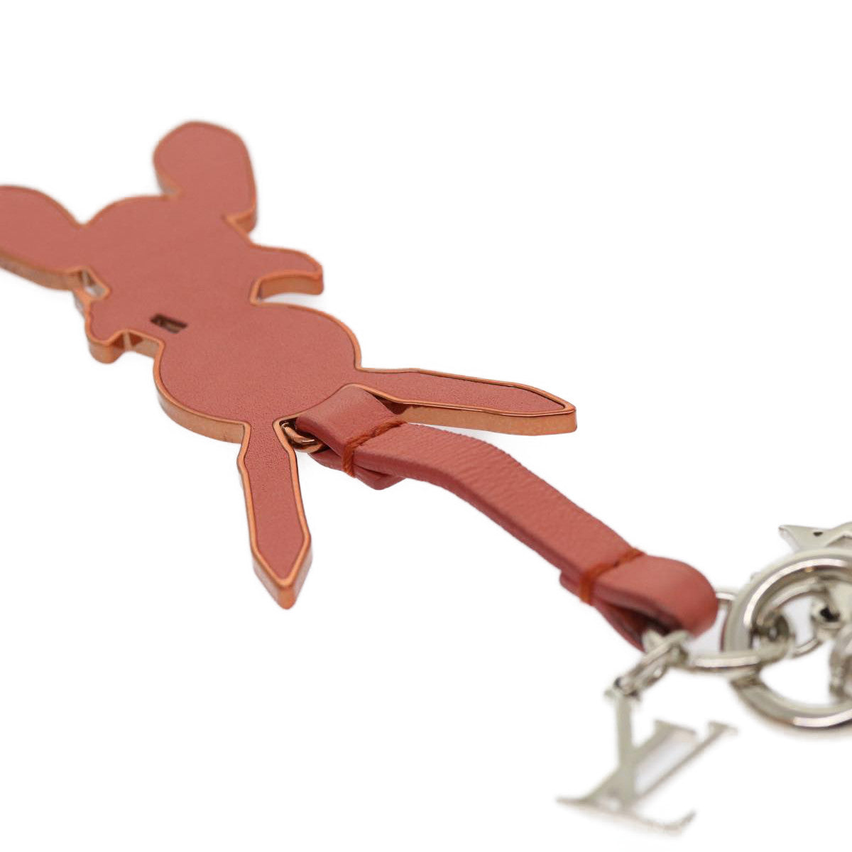 LOUIS VUITTON Jeff Coons Rabbit Charm Pink M62733 LV 30505A