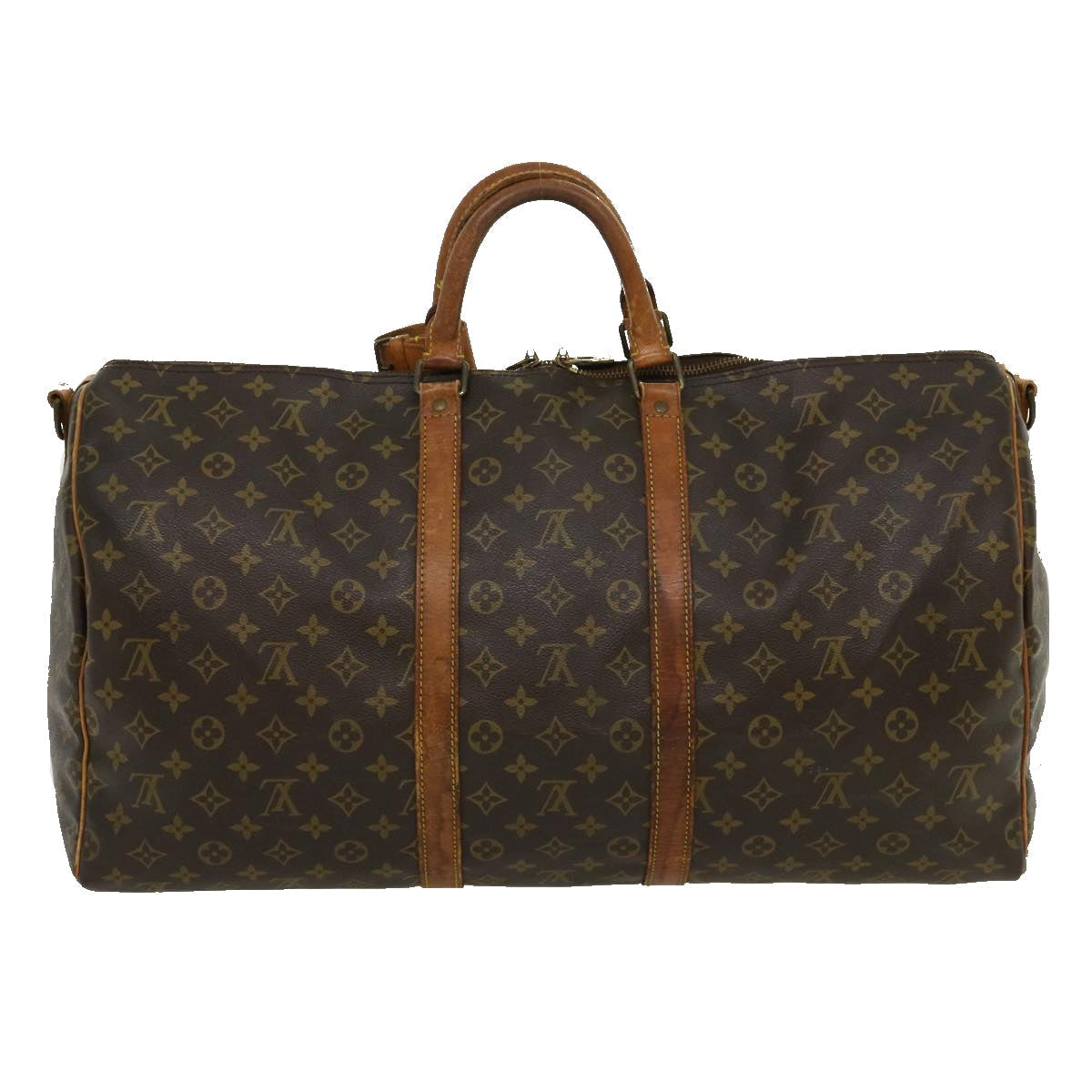 LOUIS VUITTON Monogram Keepall Bandouliere 55 Boston Bag M41414 LV 30582