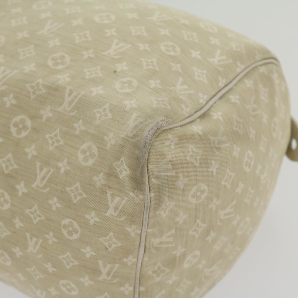 LOUIS VUITTON Monogram Mini Lin Speedy 30 Hand Bag White Dune M95319 30591