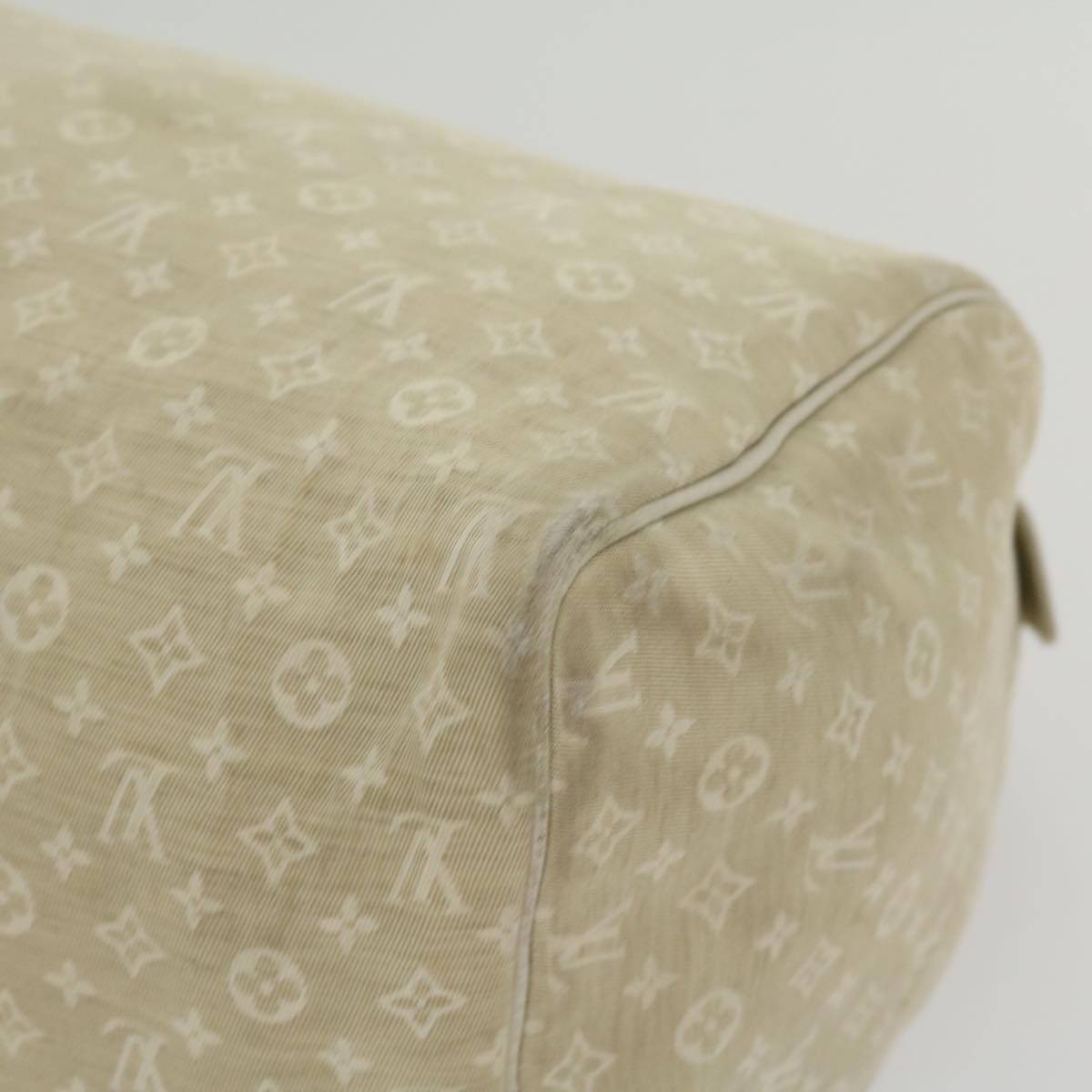 LOUIS VUITTON Monogram Mini Lin Speedy 30 Hand Bag White Dune M95319 30591