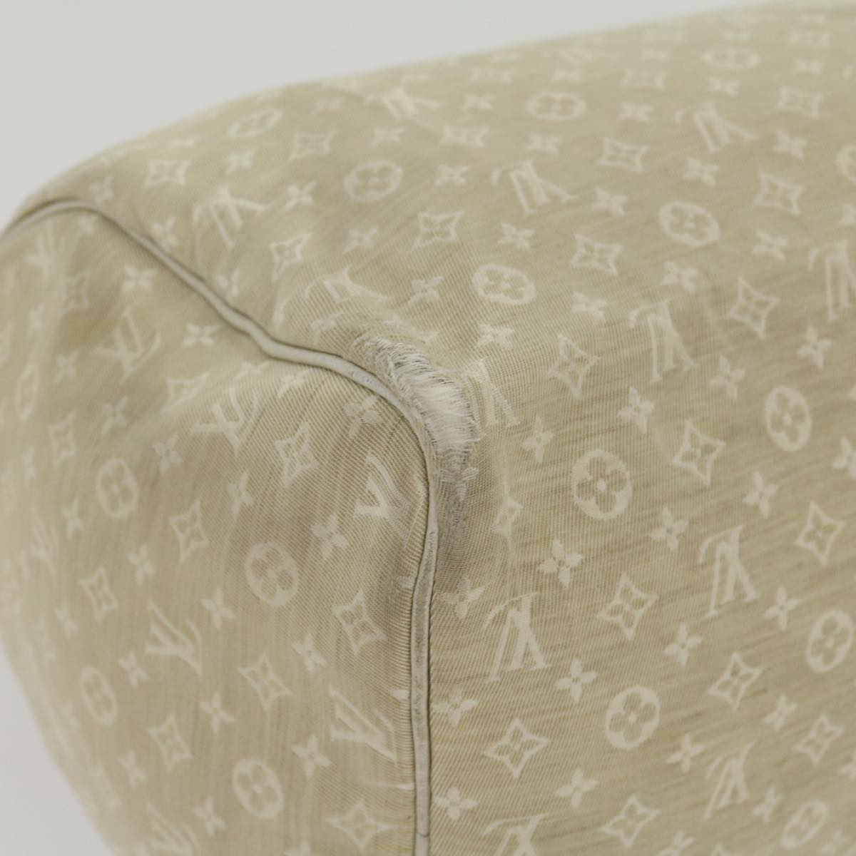 LOUIS VUITTON Monogram Mini Lin Speedy 30 Hand Bag White Dune M95319 30591
