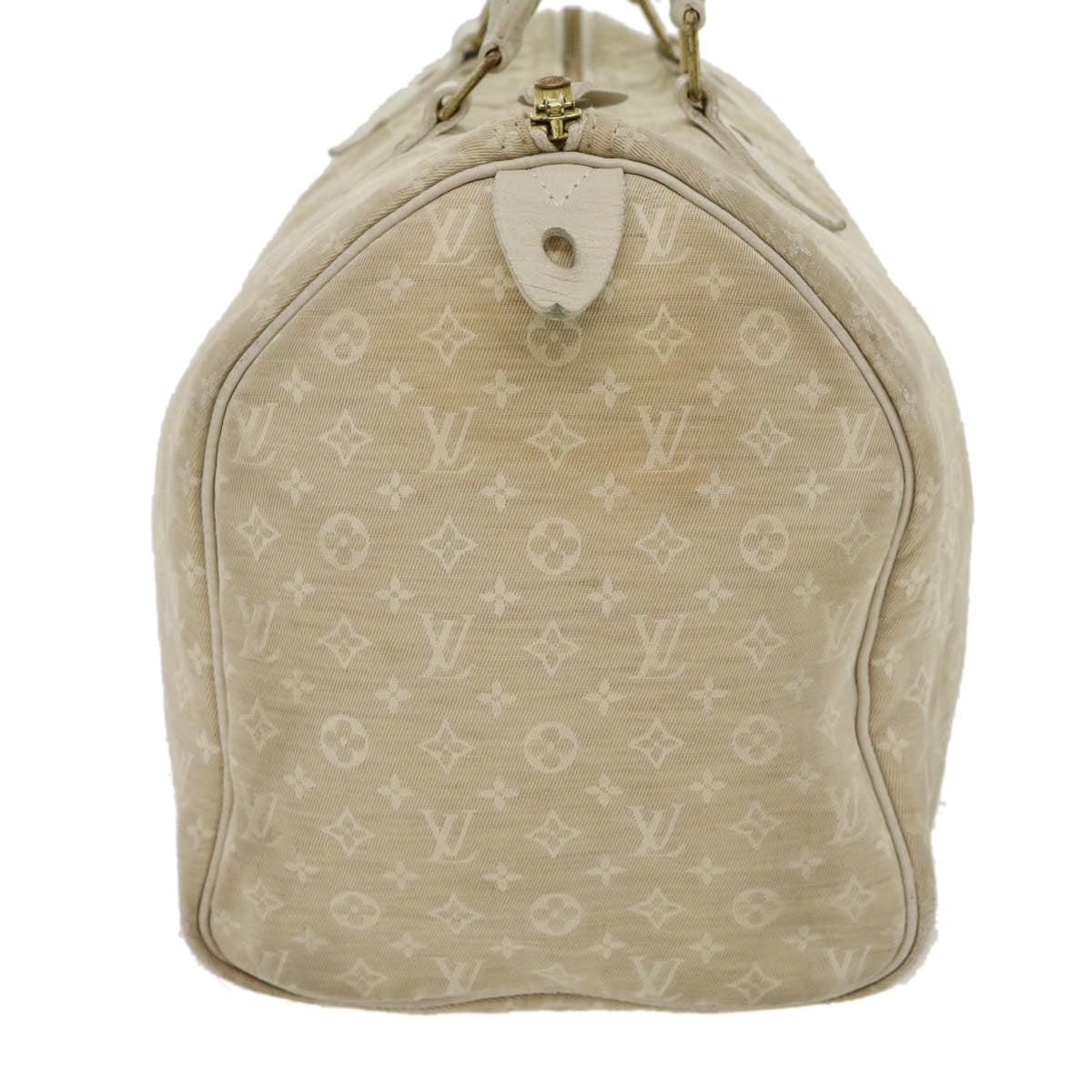 LOUIS VUITTON Monogram Mini Lin Speedy 30 Hand Bag White Dune M95319 30591