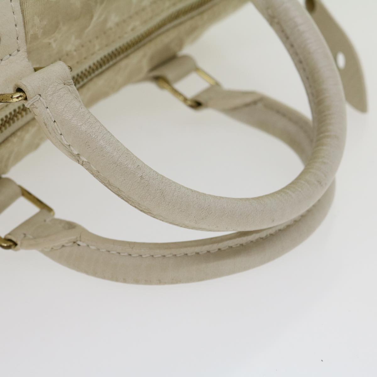 LOUIS VUITTON Monogram Mini Lin Speedy 30 Hand Bag White Dune M95319 30591
