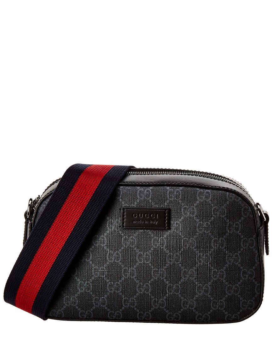 Luxury Gucci Trending 2025 GG Supreme Canvas & Leather Messenger Bag