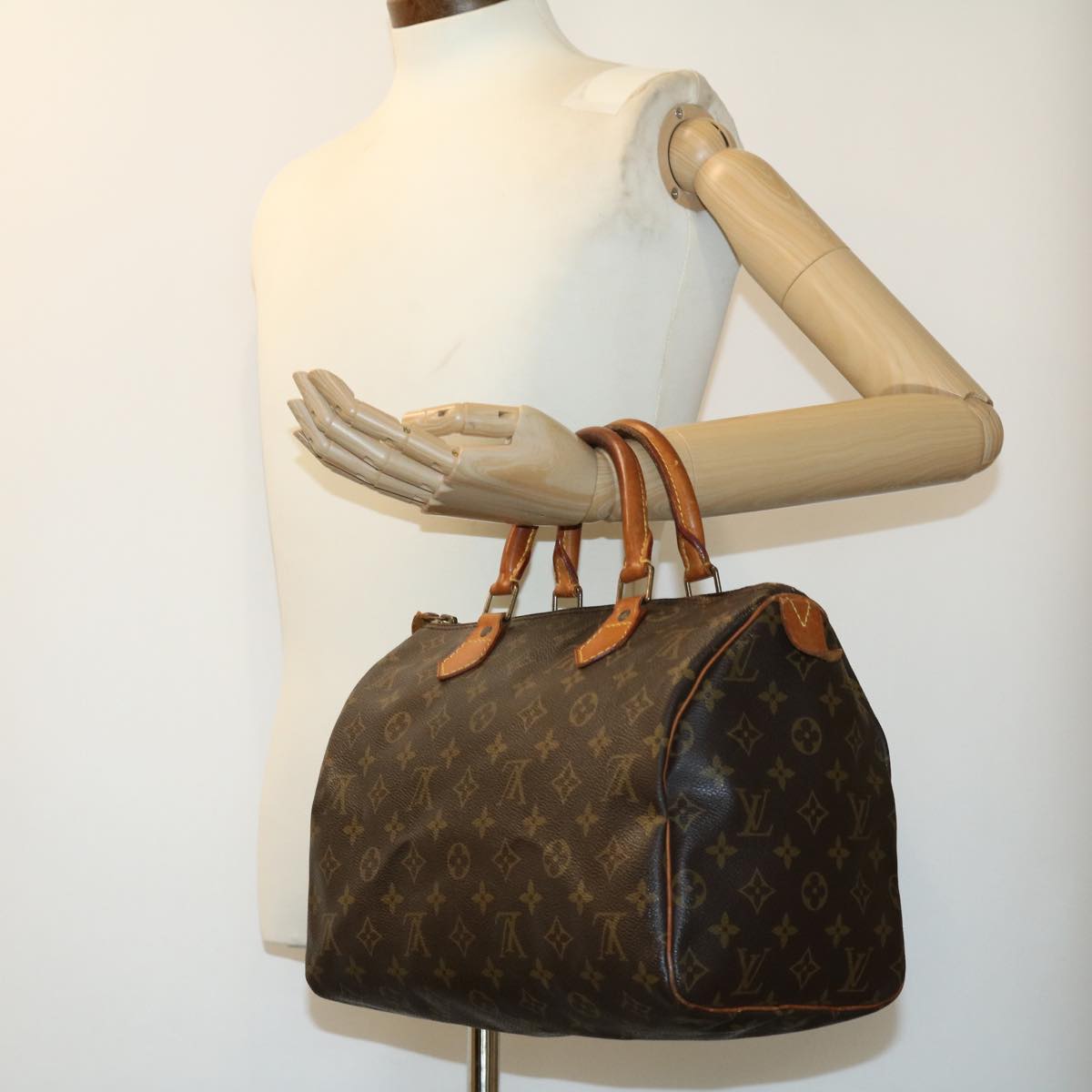 LOUIS VUITTON Monogram Speedy 30 Hand Bag M41526 LV 30621