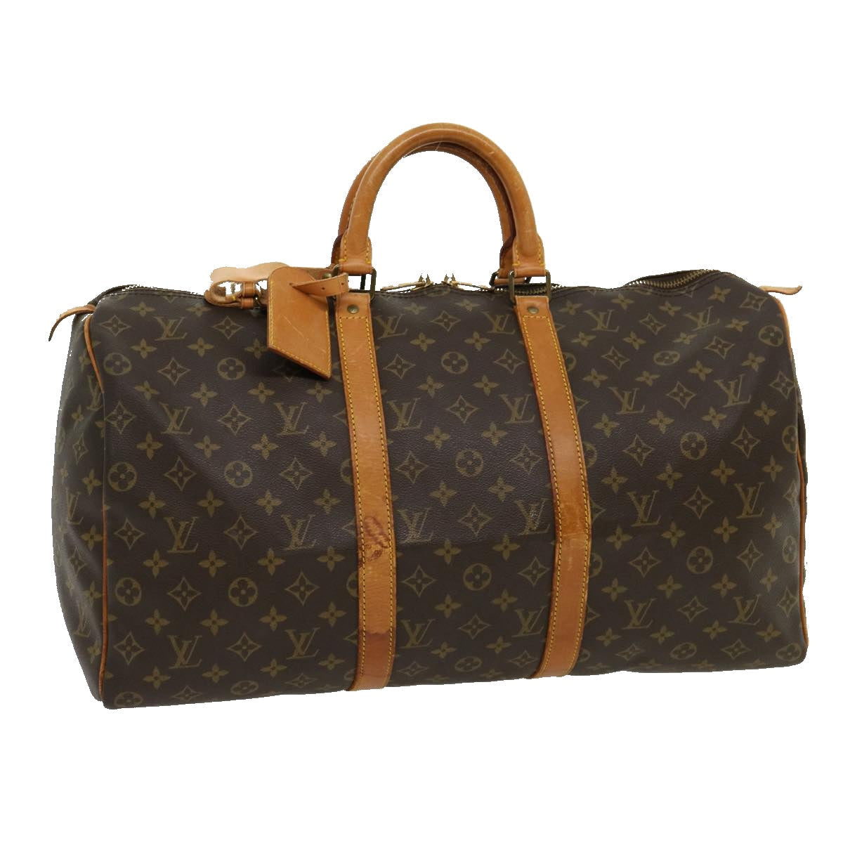 LOUIS VUITTON Monogram Keepall 50 Boston Bag M41426 LV 30631