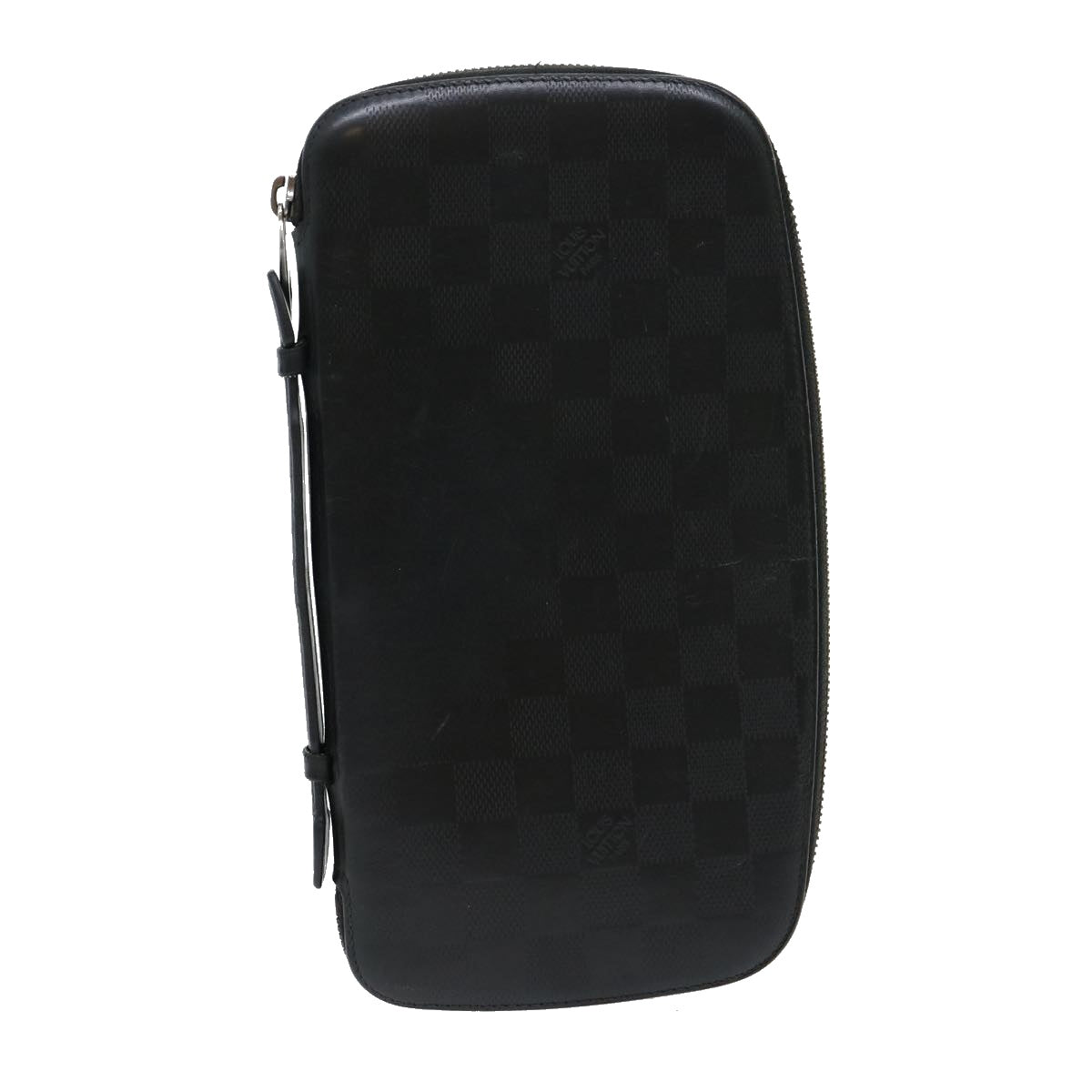 LOUIS VUITTON Damier Infini Atoll Travel Case Black N41380 LV 30675