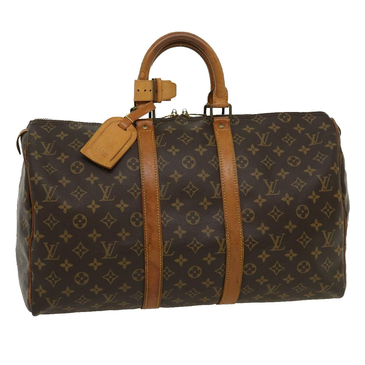 LOUIS VUITTON Monogram Keepall 45 Boston Bag M41428 LV 30740