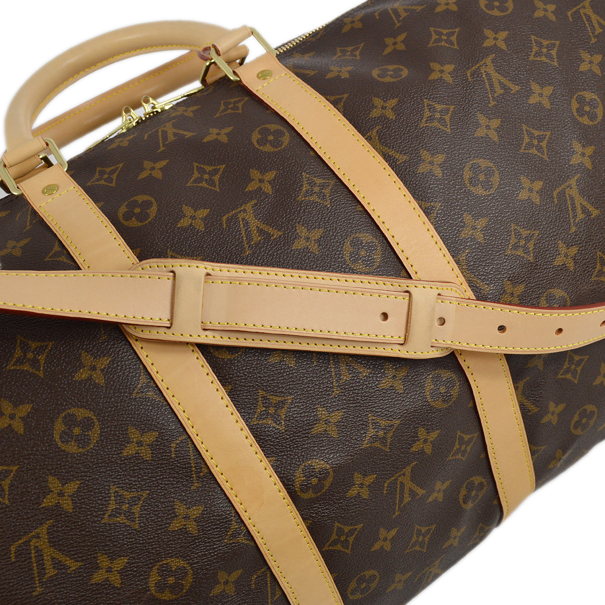 Louis Vuitton Monogram Keepall Bandouliere 55 Duffle M41414