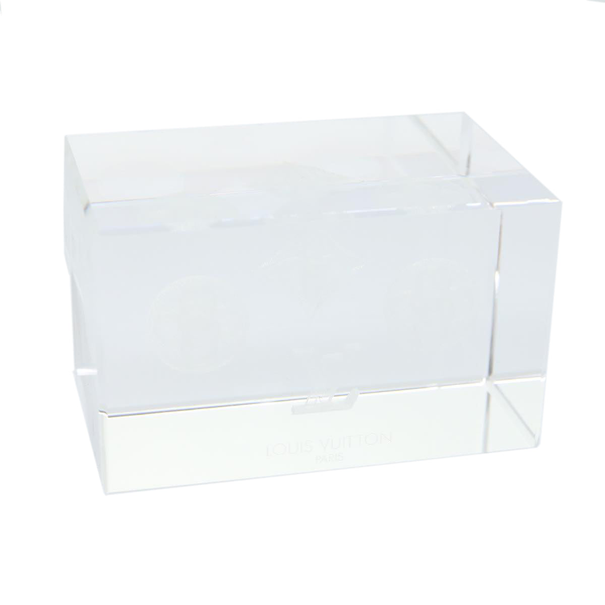 LOUIS VUITTON Paper weight crystal LV 30801A