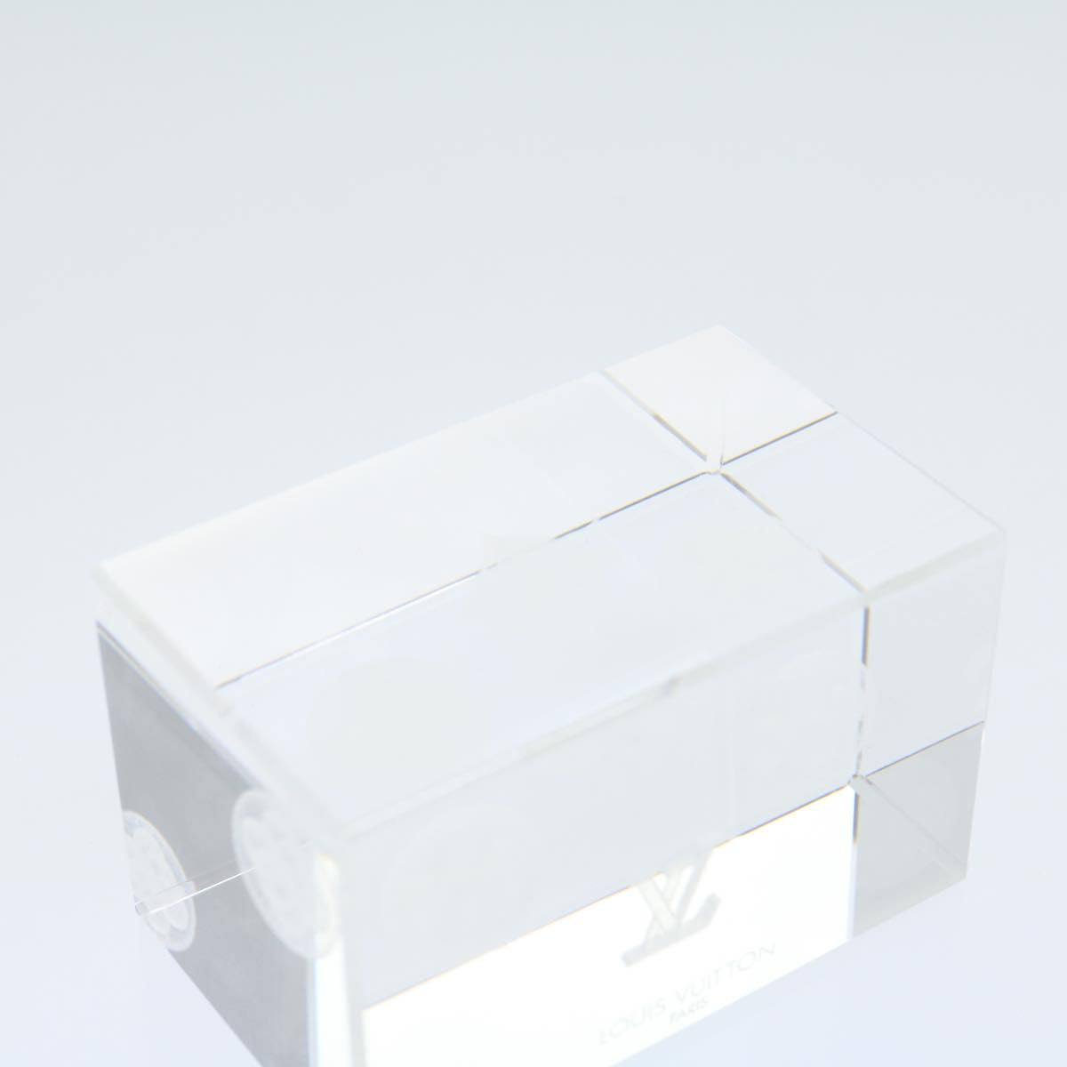 LOUIS VUITTON Paper weight crystal LV 30801A