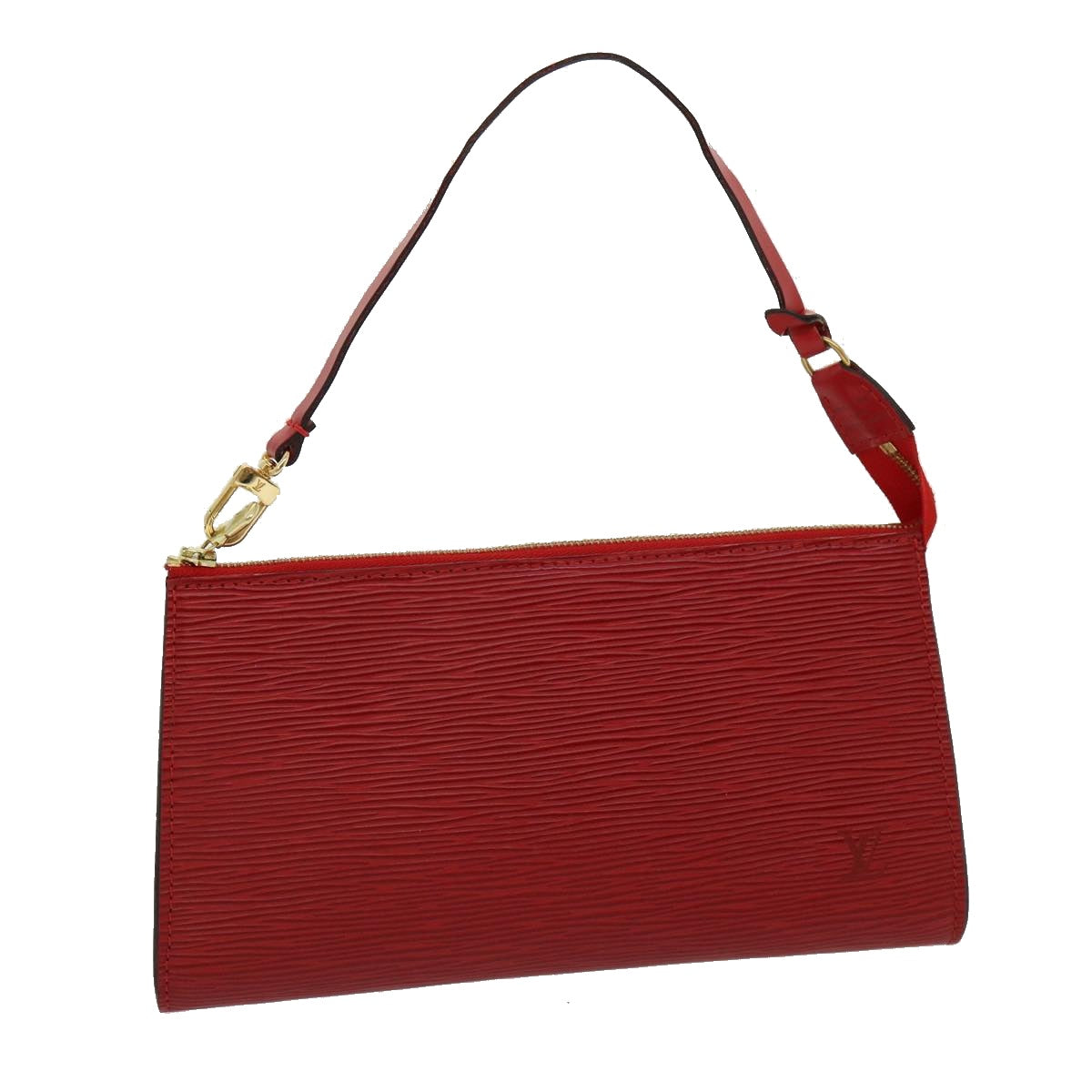 LOUIS VUITTON Epi Pochette Accessoires Accessory Pouch Red M52987 LV 30802