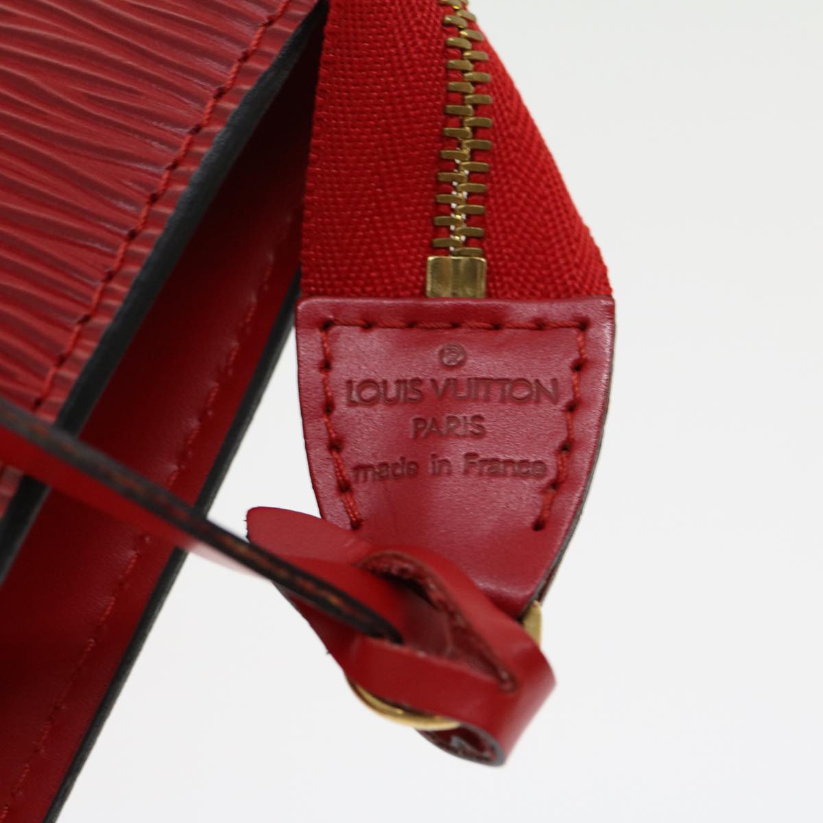 LOUIS VUITTON Epi Pochette Accessoires Accessory Pouch Red M52987 LV 30802
