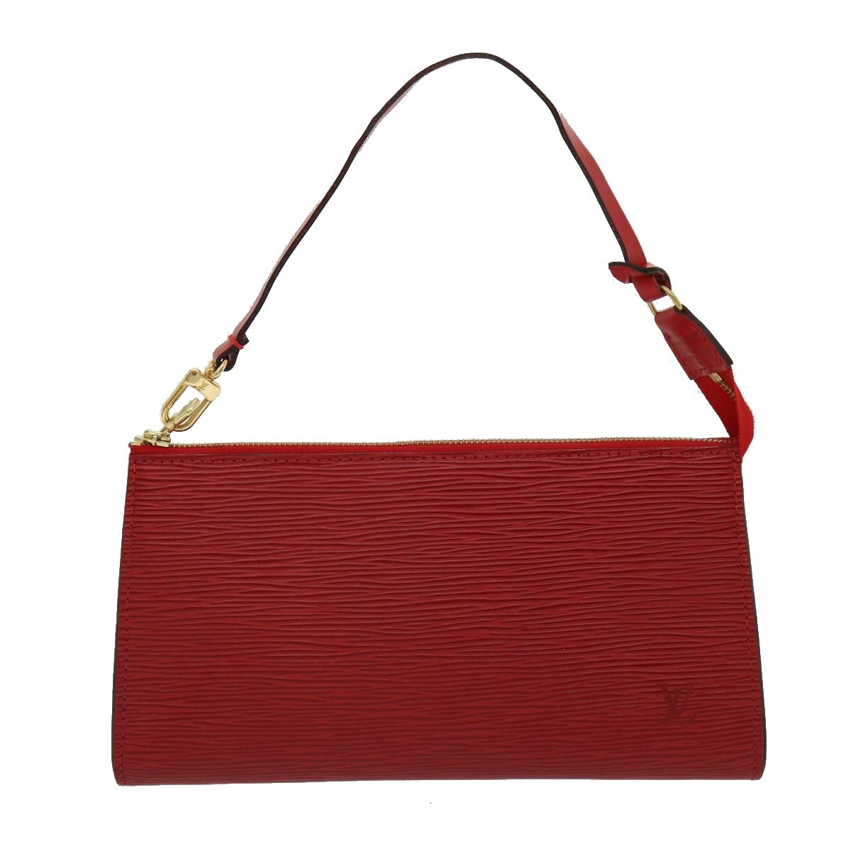 LOUIS VUITTON Epi Pochette Accessoires Accessory Pouch Red M52987 LV 30802