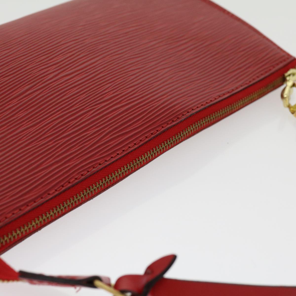 LOUIS VUITTON Epi Pochette Accessoires Accessory Pouch Red M52987 LV 30802