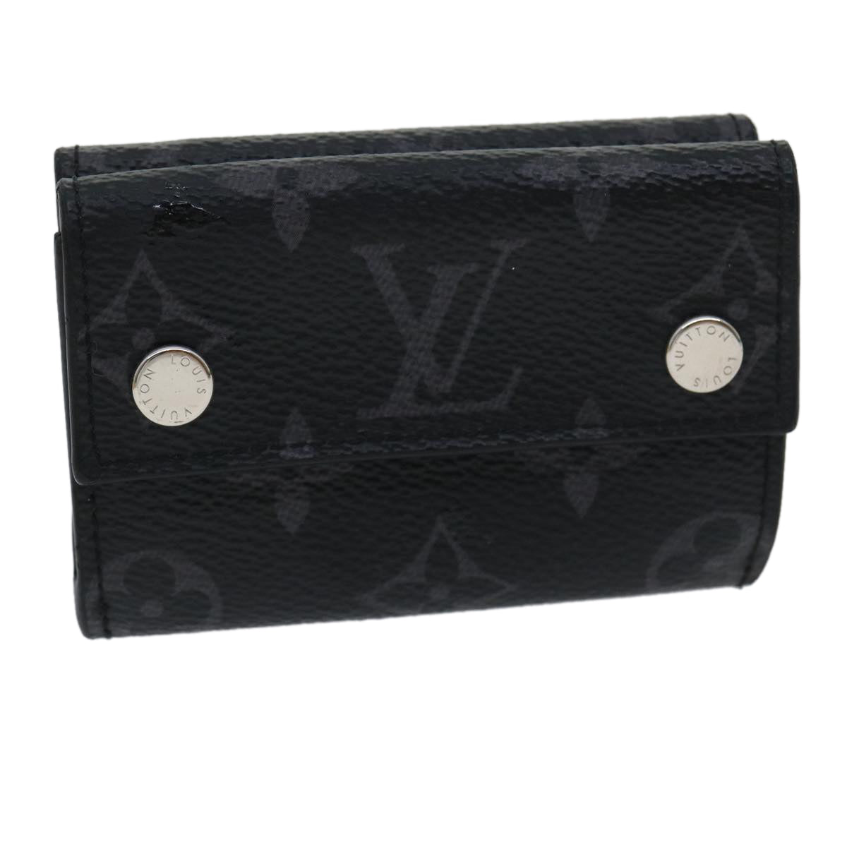 LOUIS VUITTON Monogram Eclipse Discovery compact wallet Wallet M67630 30813