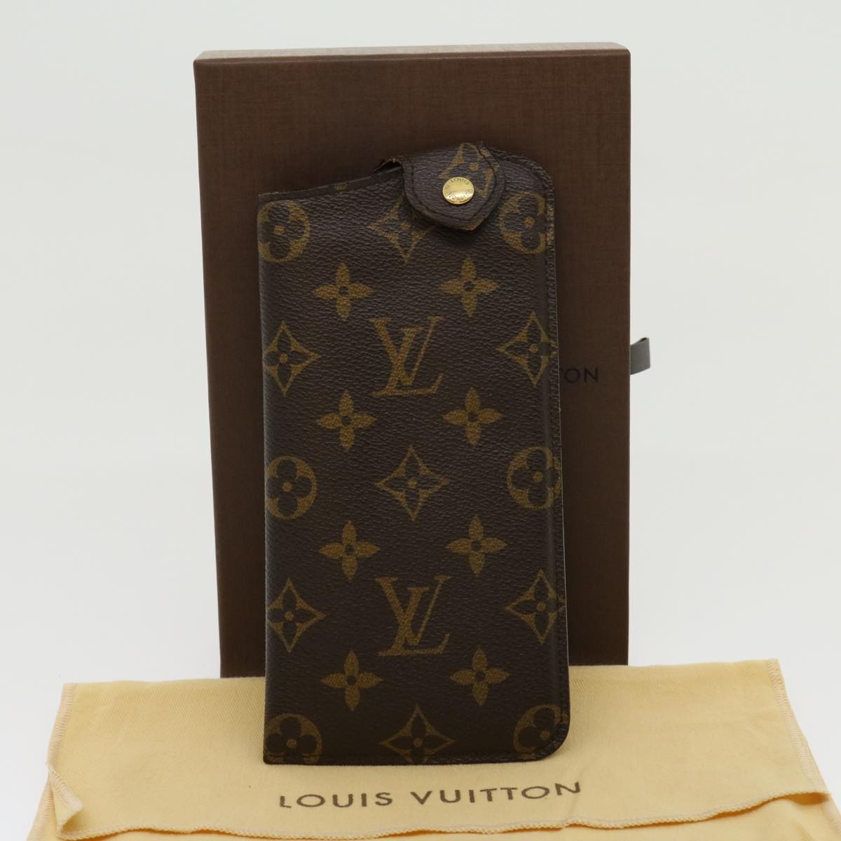 LOUIS VUITTON Monogram Etui A Lunettes MM Glasses Case M66544 LV 30814