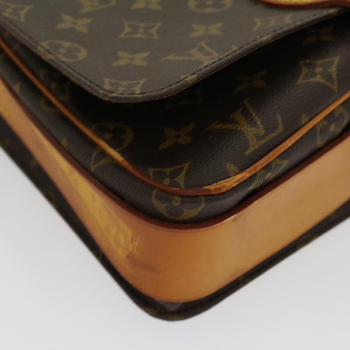 LOUIS VUITTON Monogram Cartouchiere GM Shoulder Bag M51252 LV 30833