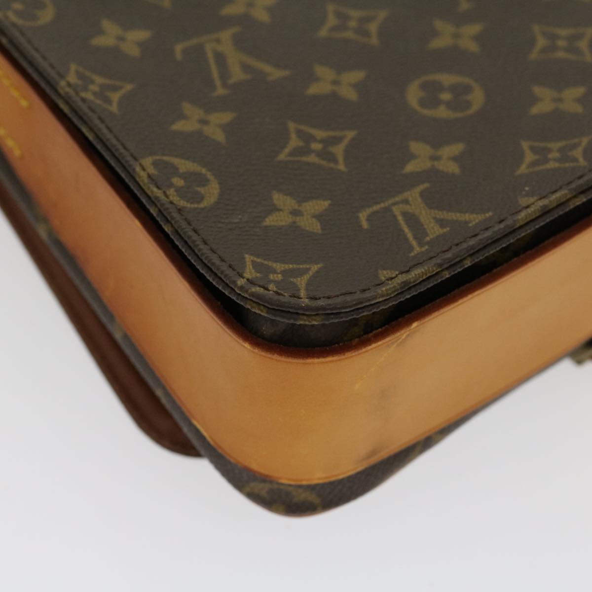 LOUIS VUITTON Monogram Cartouchiere GM Shoulder Bag M51252 LV 30833