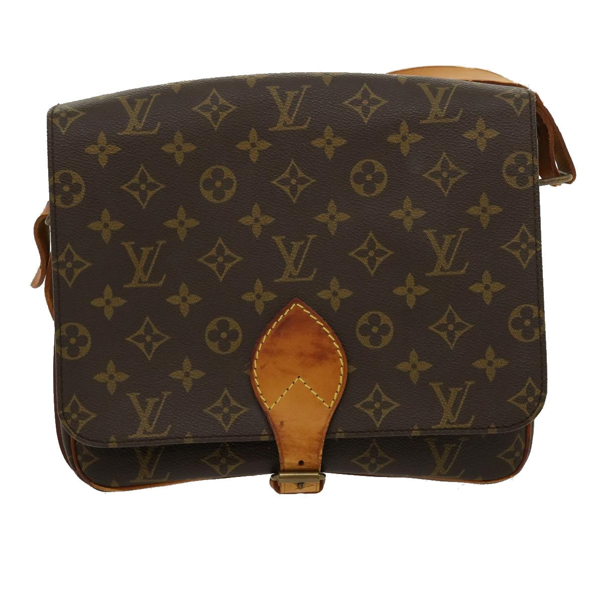 LOUIS VUITTON Monogram Cartouchiere GM Shoulder Bag M51252 LV 30833