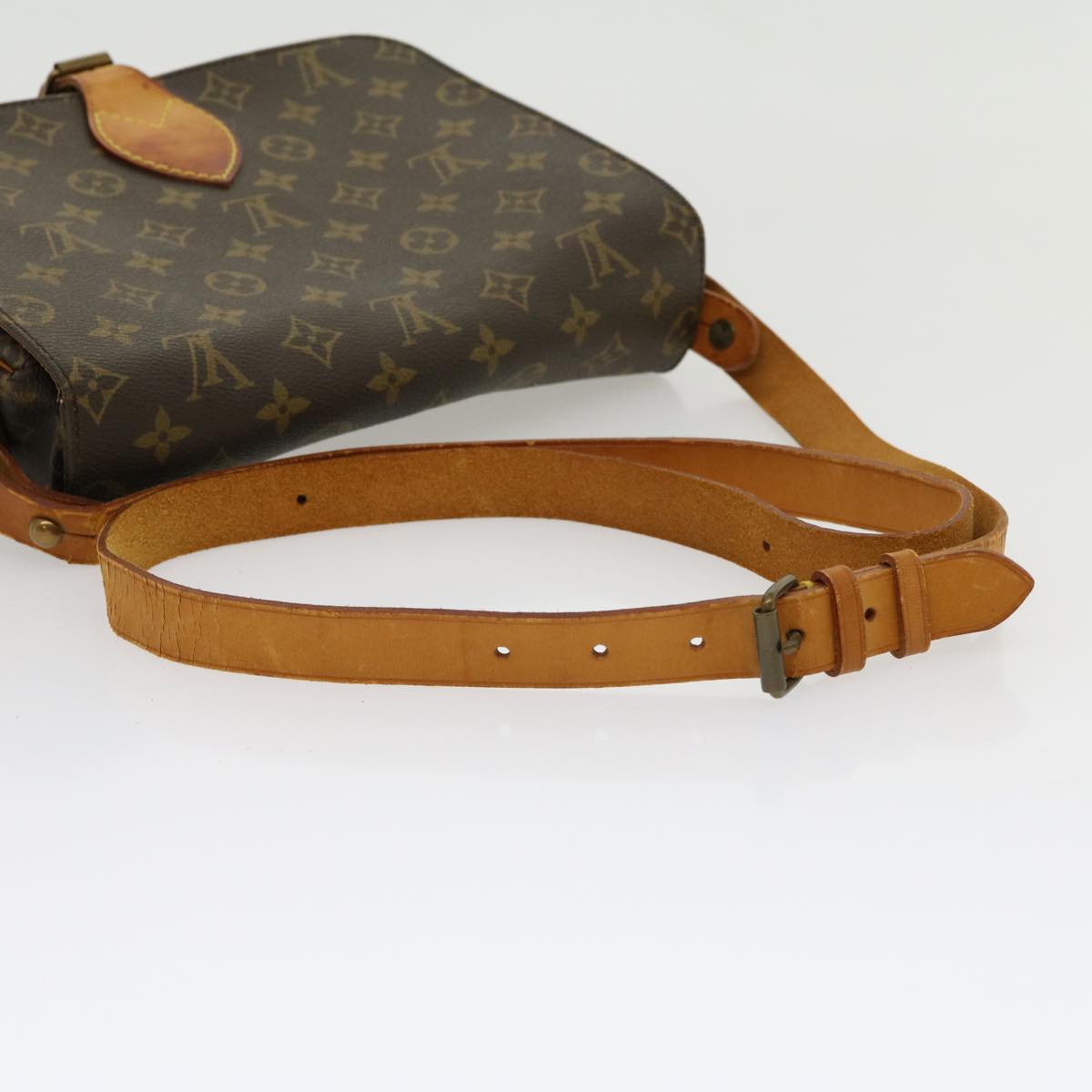 LOUIS VUITTON Monogram Cartouchiere GM Shoulder Bag M51252 LV 30833