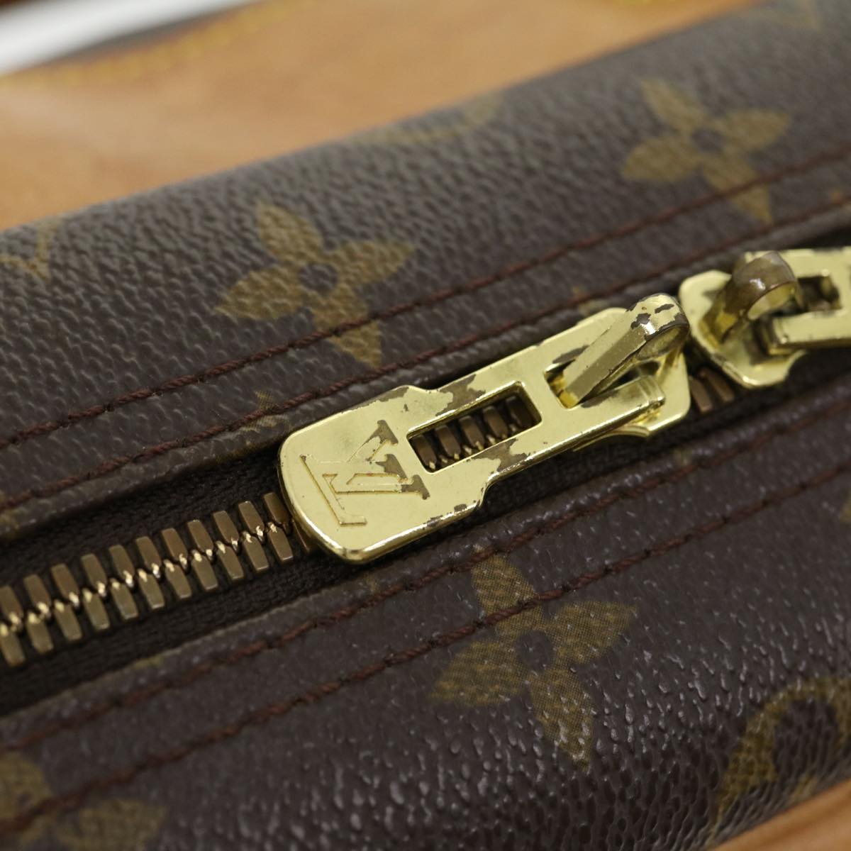 LOUIS VUITTON Monogram Deauville Hand Bag M47270 LV 30838
