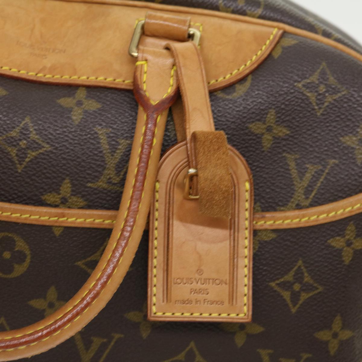 LOUIS VUITTON Monogram Deauville Hand Bag M47270 LV 30838