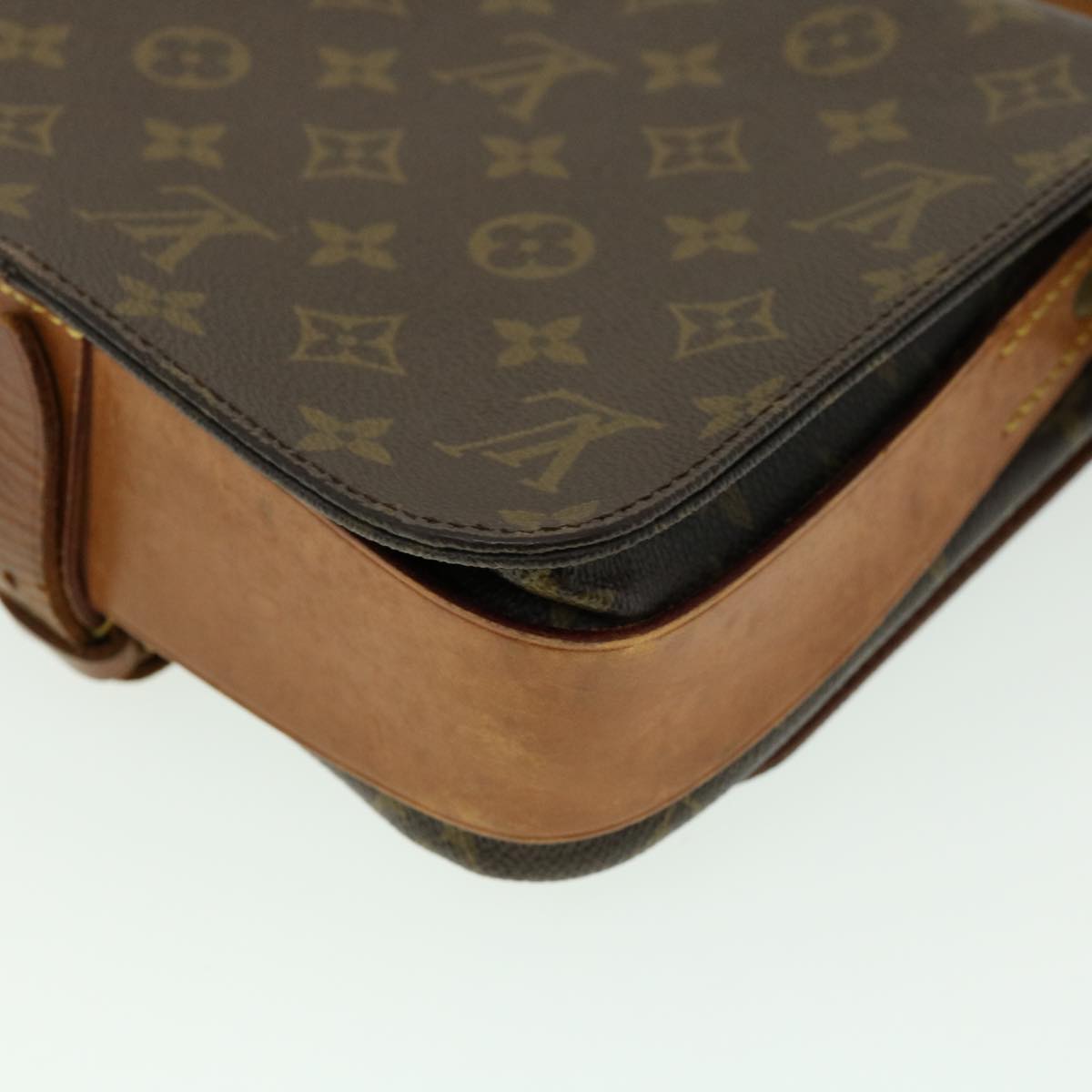 LOUIS VUITTON Monogram Cartouchiere MM Shoulder Bag M51253 LV 30876