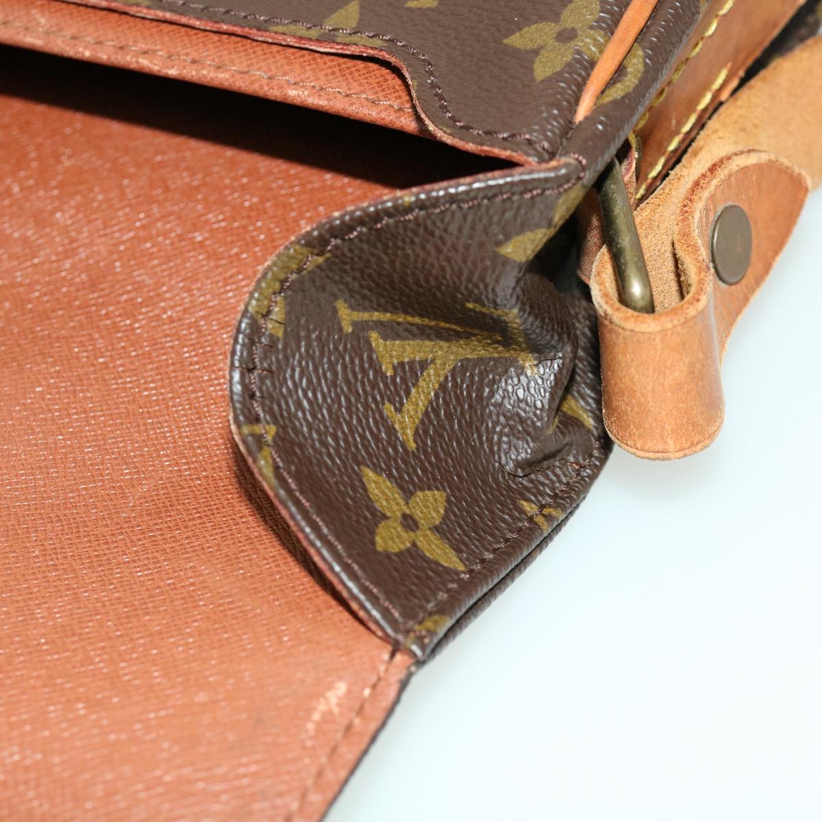 LOUIS VUITTON Monogram Cartouchiere MM Shoulder Bag M51253 LV 30876