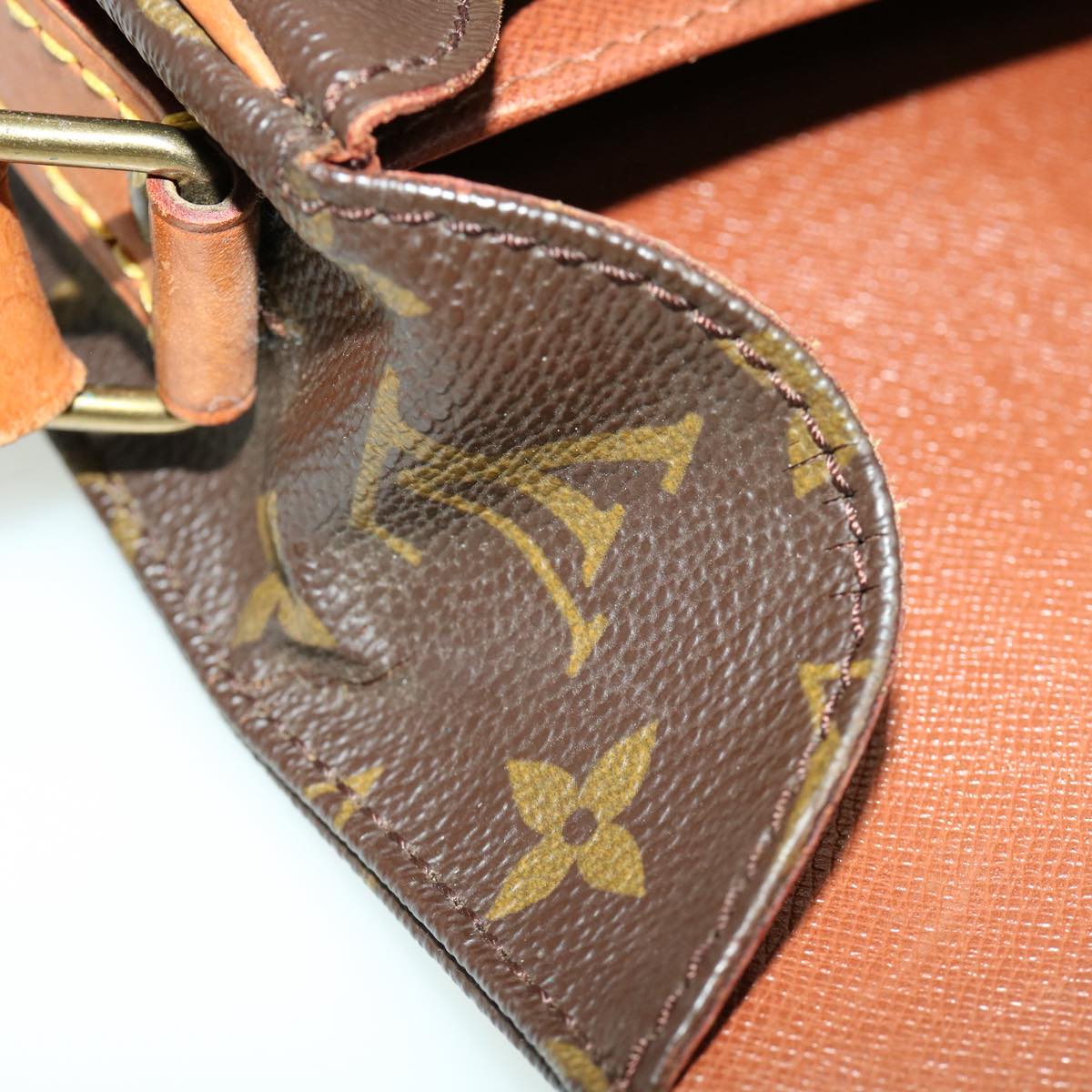 LOUIS VUITTON Monogram Cartouchiere MM Shoulder Bag M51253 LV 30876