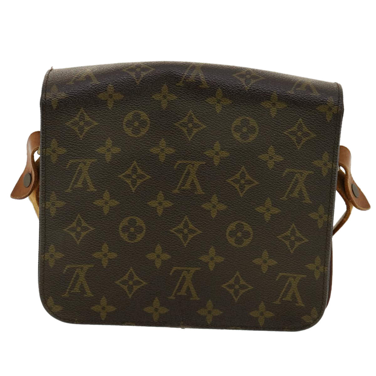 LOUIS VUITTON Monogram Cartouchiere MM Shoulder Bag M51253 LV 30876