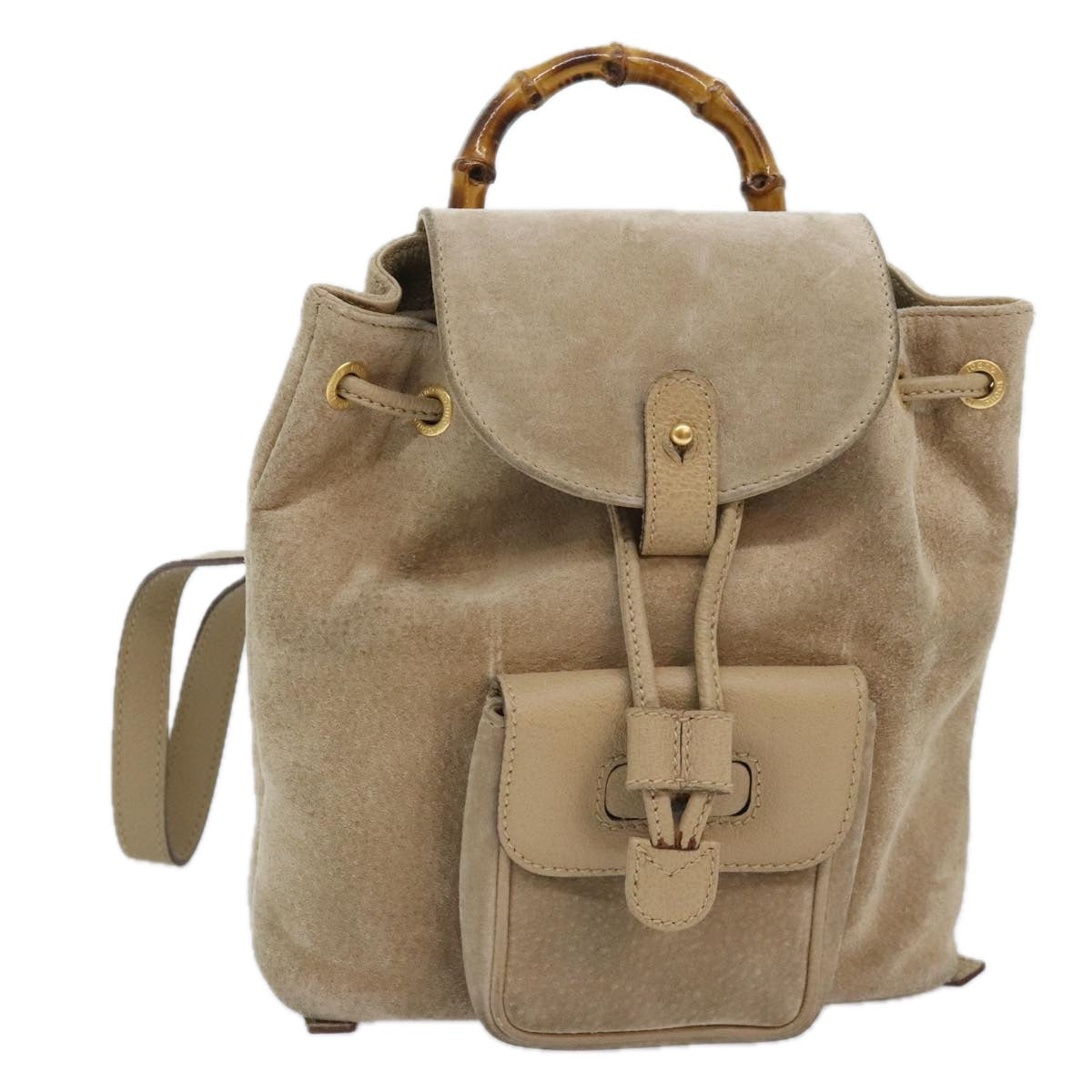 Luxury Gucci Trending 2025 Bamboo  Suede Backpack Bag