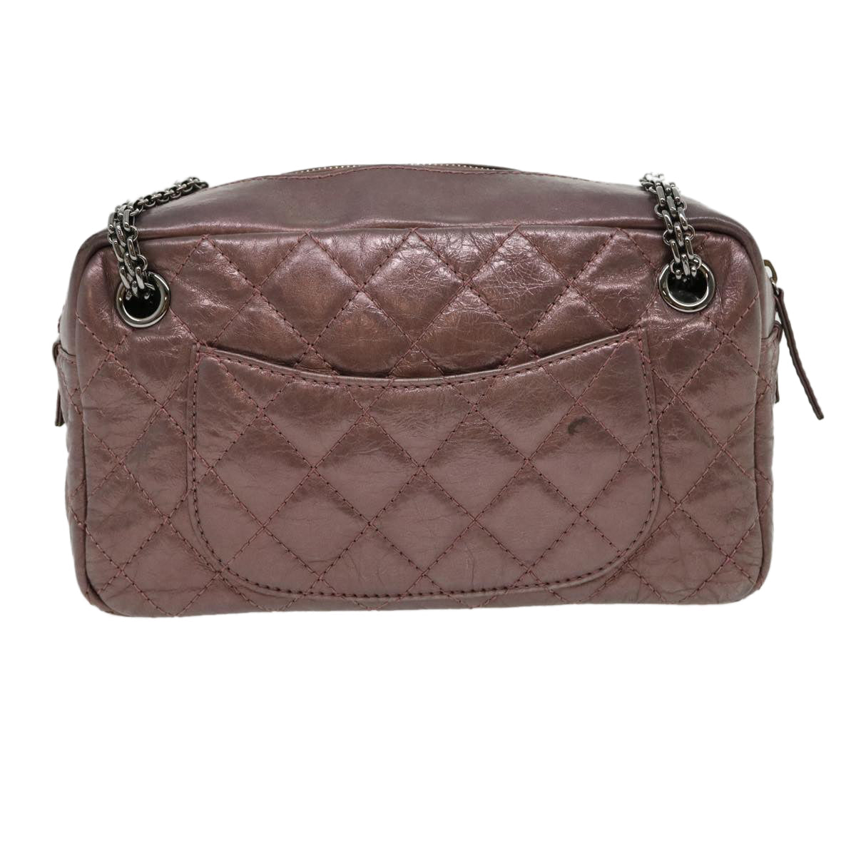 Luxury Chanel Matelasse Chain Shoulder Bag Lamb Skin Purple CC  30949A