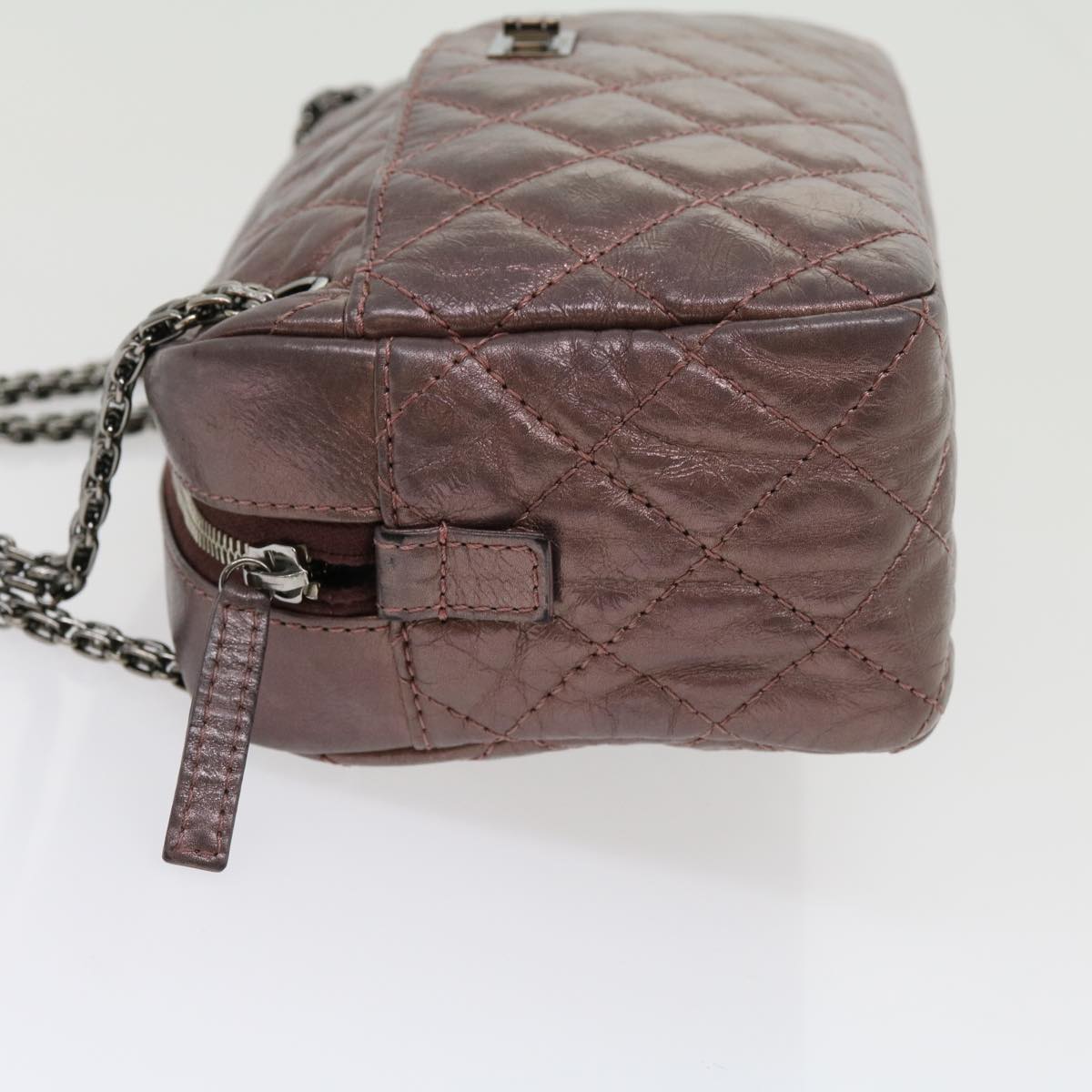 Luxury Chanel Matelasse Chain Shoulder Bag Lamb Skin Purple CC  30949A