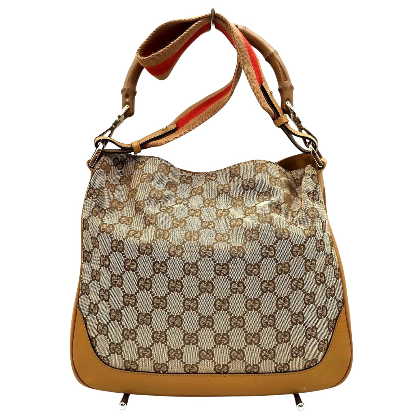 Luxury Gucci Trending 2025 Bamboo  Canvas Shoulder Bag ()