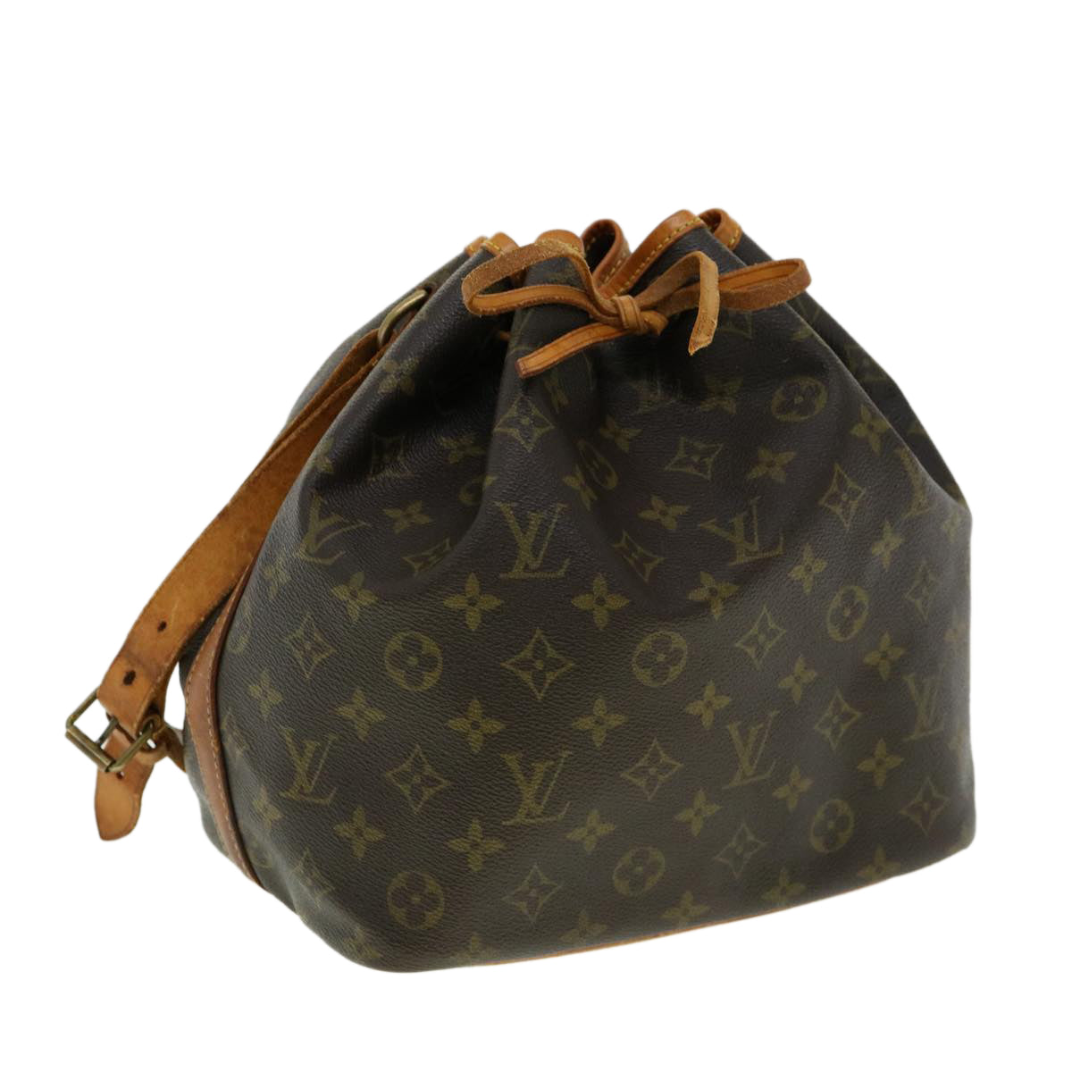 LOUIS VUITTON Monogram Petit Noe Shoulder Bag M42226 LV 30977