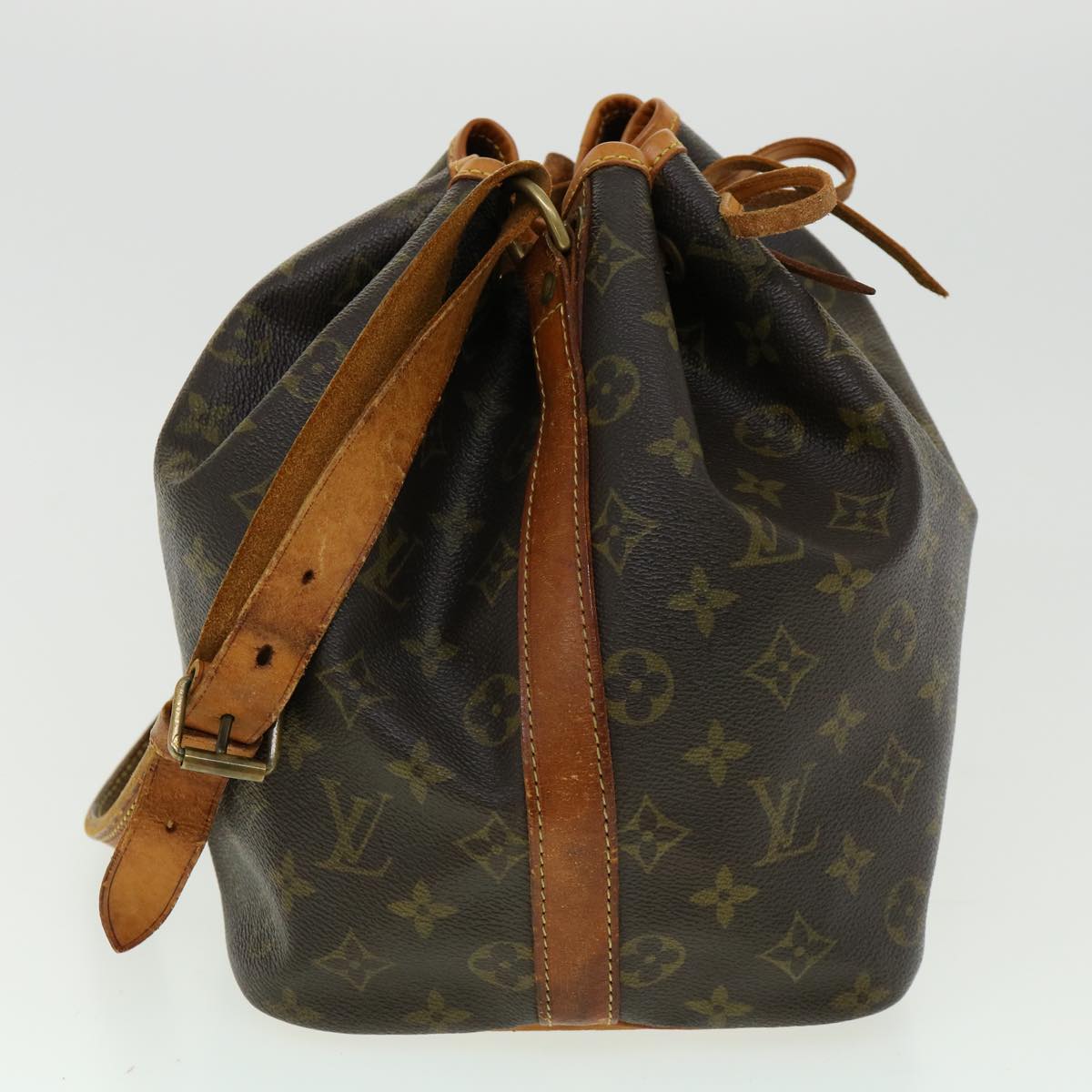 LOUIS VUITTON Monogram Petit Noe Shoulder Bag M42226 LV 30977