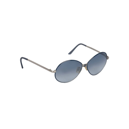 Luxury Fendi Oval Gradient Aviator Sunglasses - '10s
