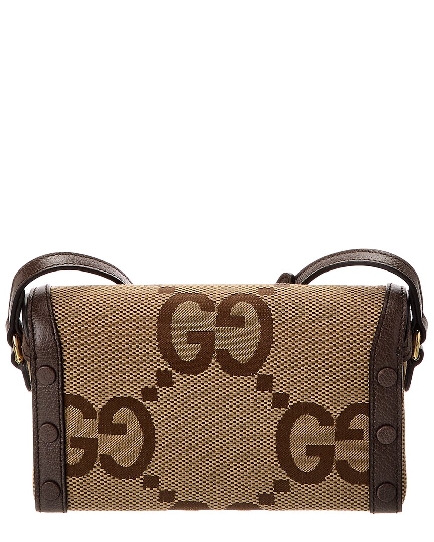 Gucci Mini Jumbo GG Canvas & Leather Crossbody
