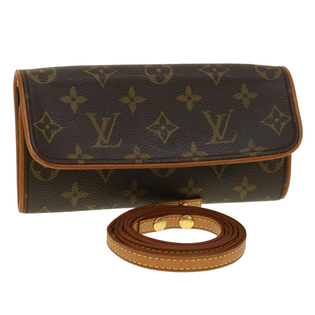 LOUIS VUITTON Monogram Pochette Twin PM Shoulder Bag M51854 LV 31010