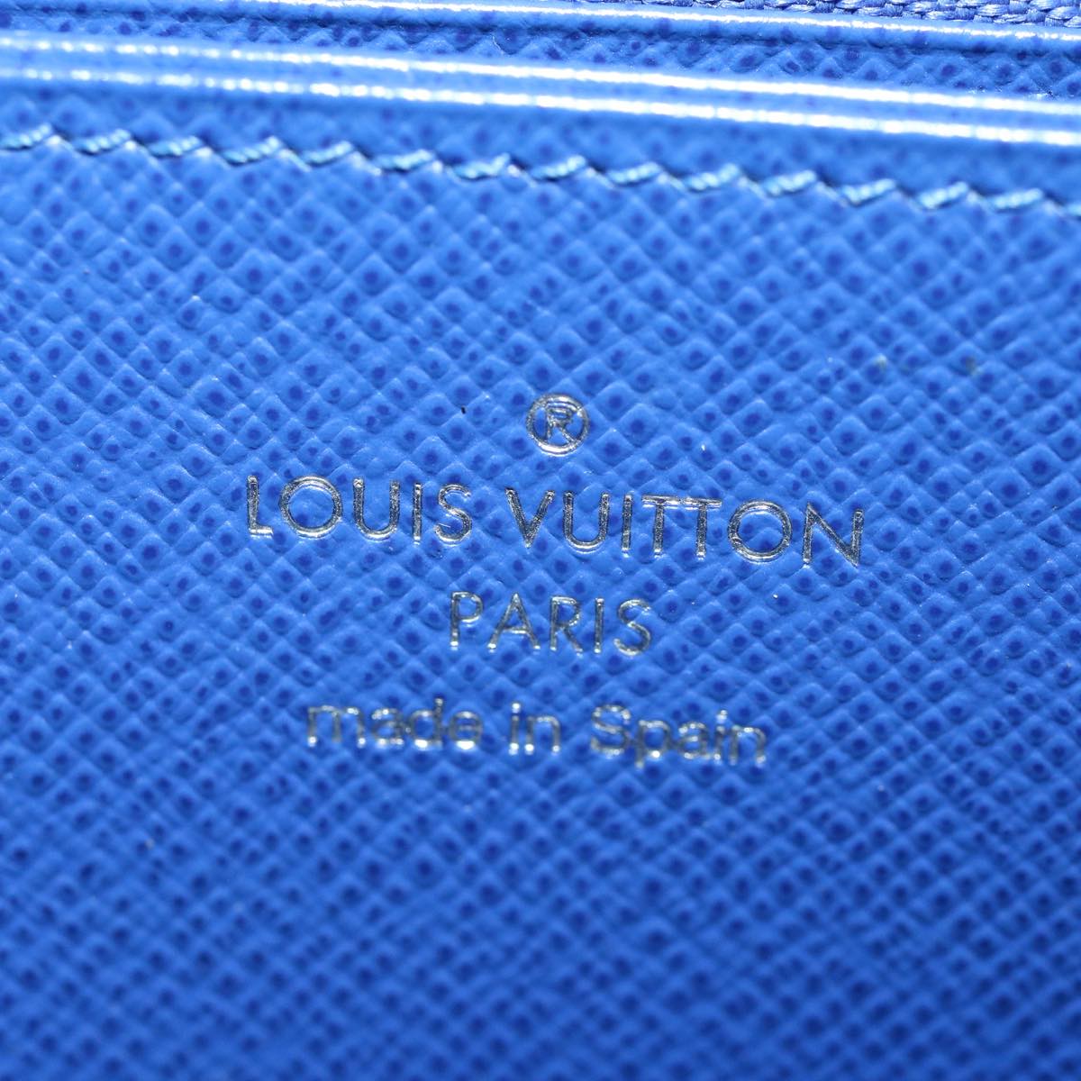 LOUIS VUITTON Epi Zippy Wallet Long Wallet Leather Red Blue M62304 LV 31053