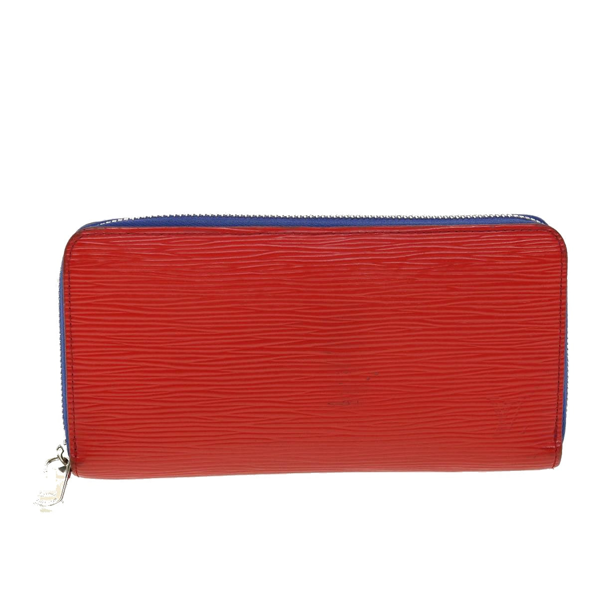 LOUIS VUITTON Epi Zippy Wallet Long Wallet Leather Red Blue M62304 LV 31053