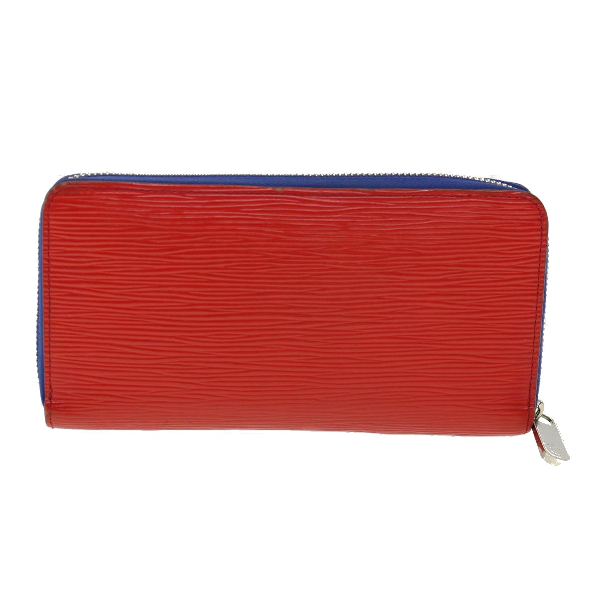 LOUIS VUITTON Epi Zippy Wallet Long Wallet Leather Red Blue M62304 LV 31053