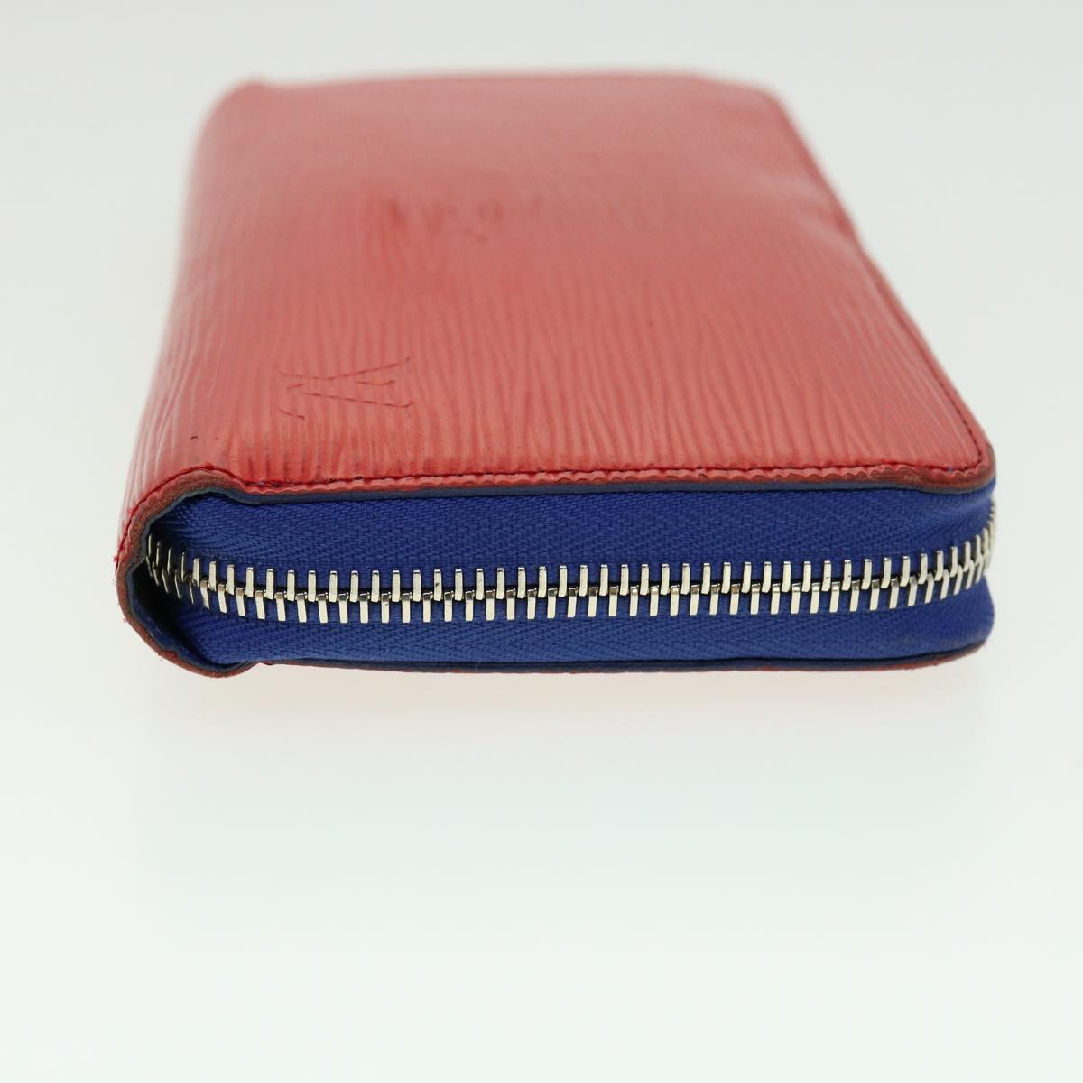 LOUIS VUITTON Epi Zippy Wallet Long Wallet Leather Red Blue M62304 LV 31053