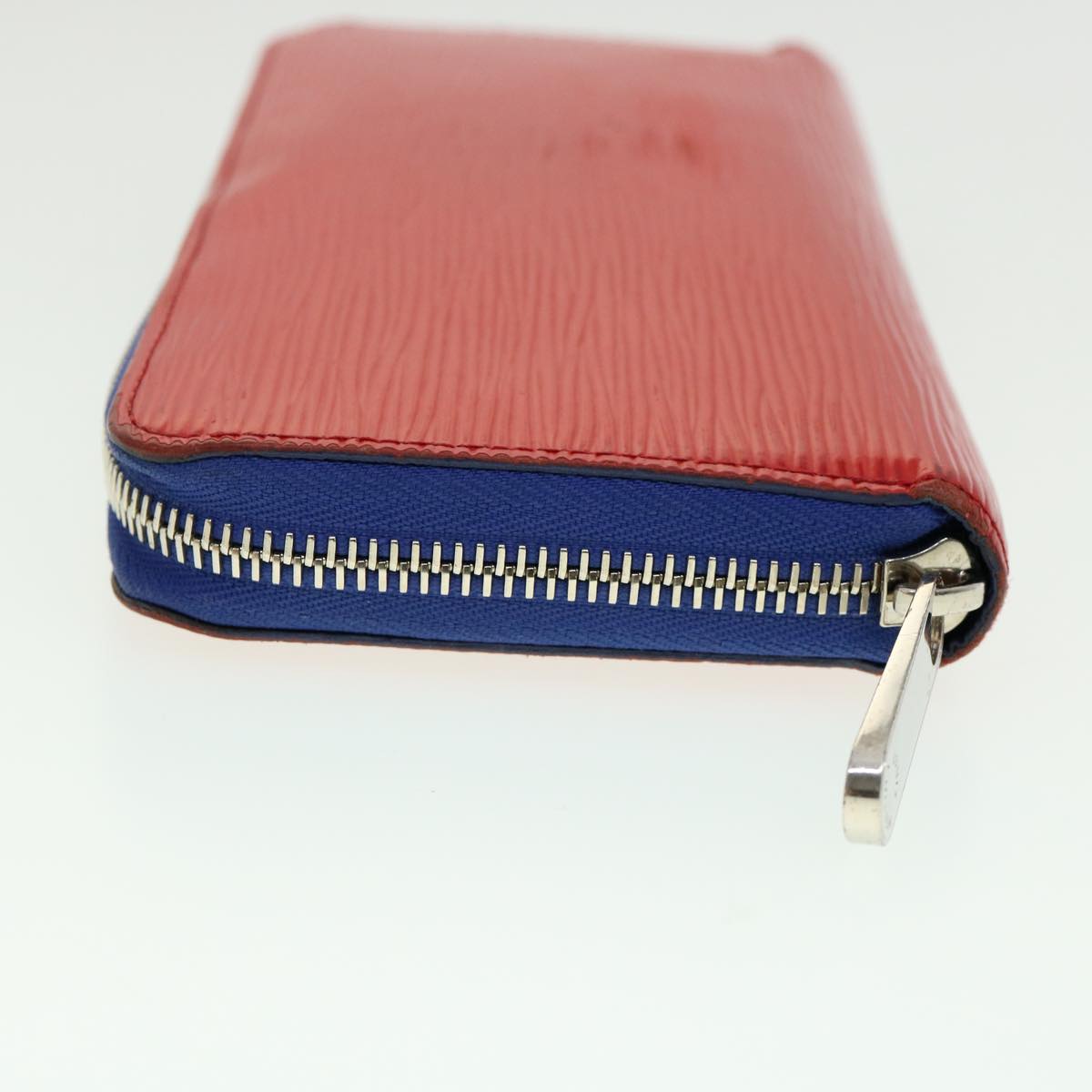LOUIS VUITTON Epi Zippy Wallet Long Wallet Leather Red Blue M62304 LV 31053